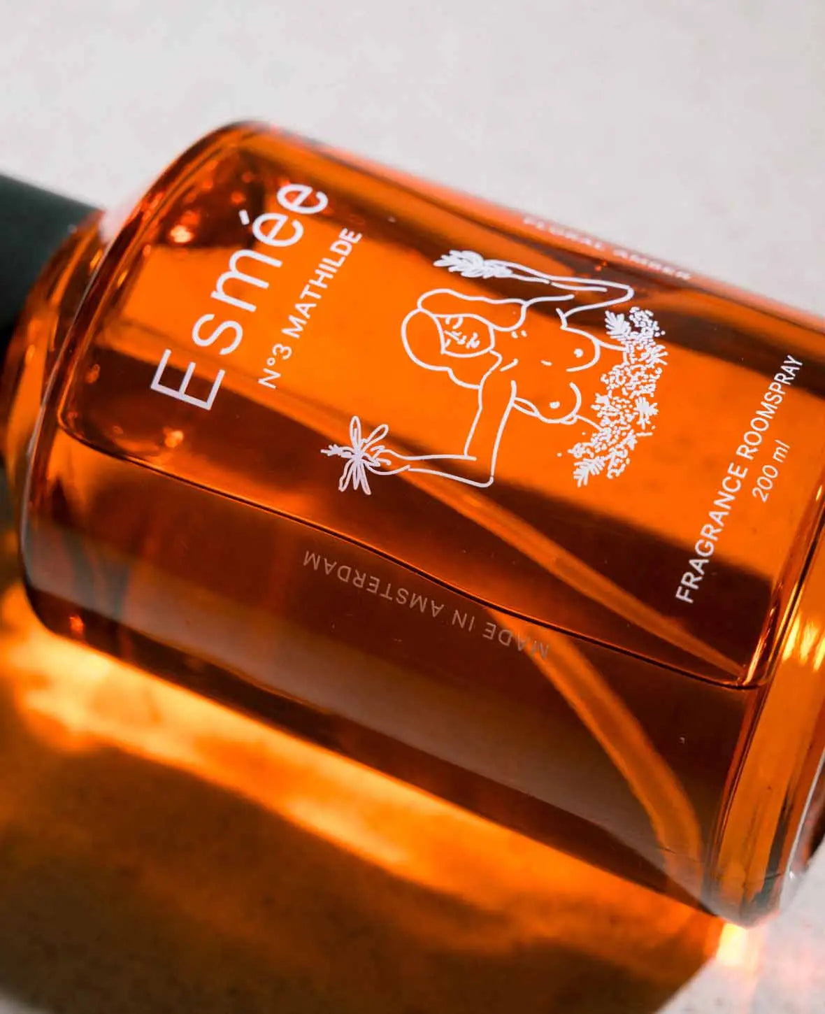 Esmée Premium Scents - N°3 Mathilde, Diffusor mit Duftnote "Floral Amber", 200 ml, Orange