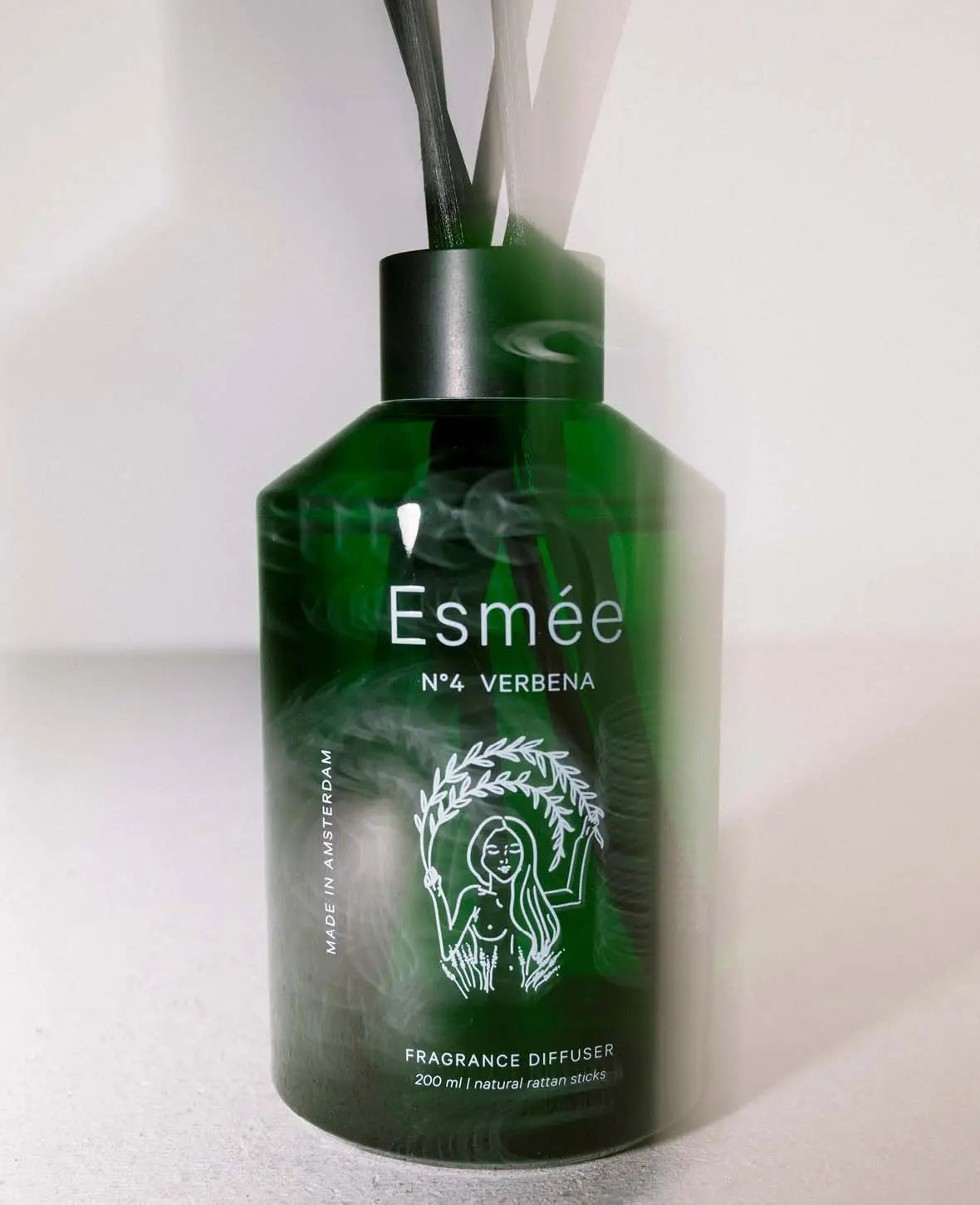 Esmée Premium Scents - N°4 Verbena, Diffusor mit Duftnote "Herbal Botanics", 200 ml, Grün