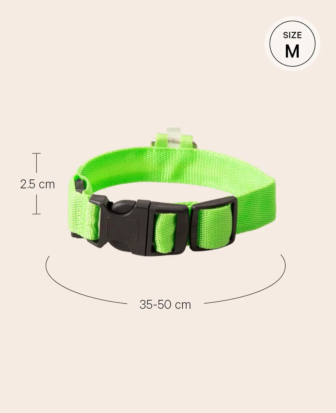 LED Hundehalsband, M