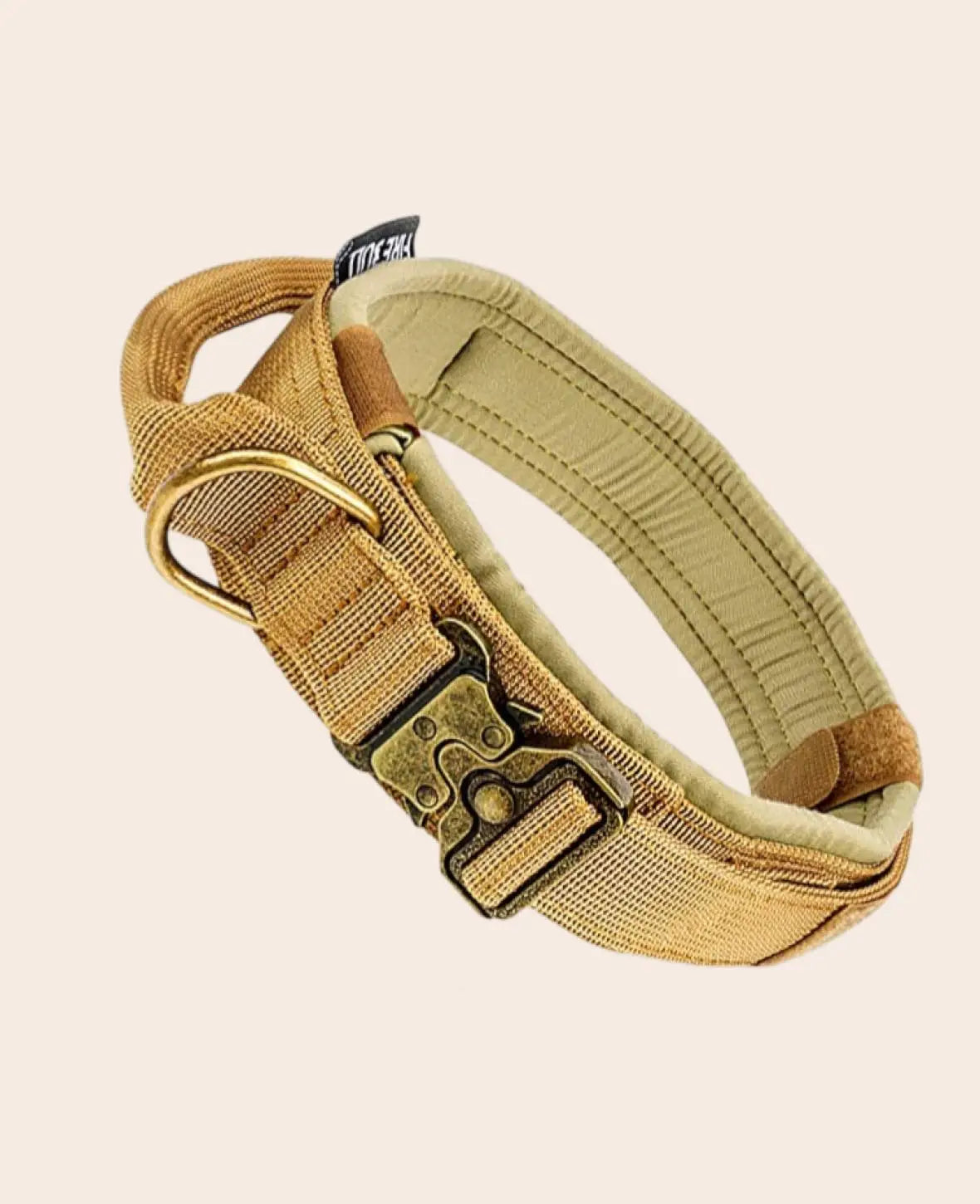 Taktisches Hundehalsband, Khaki, S