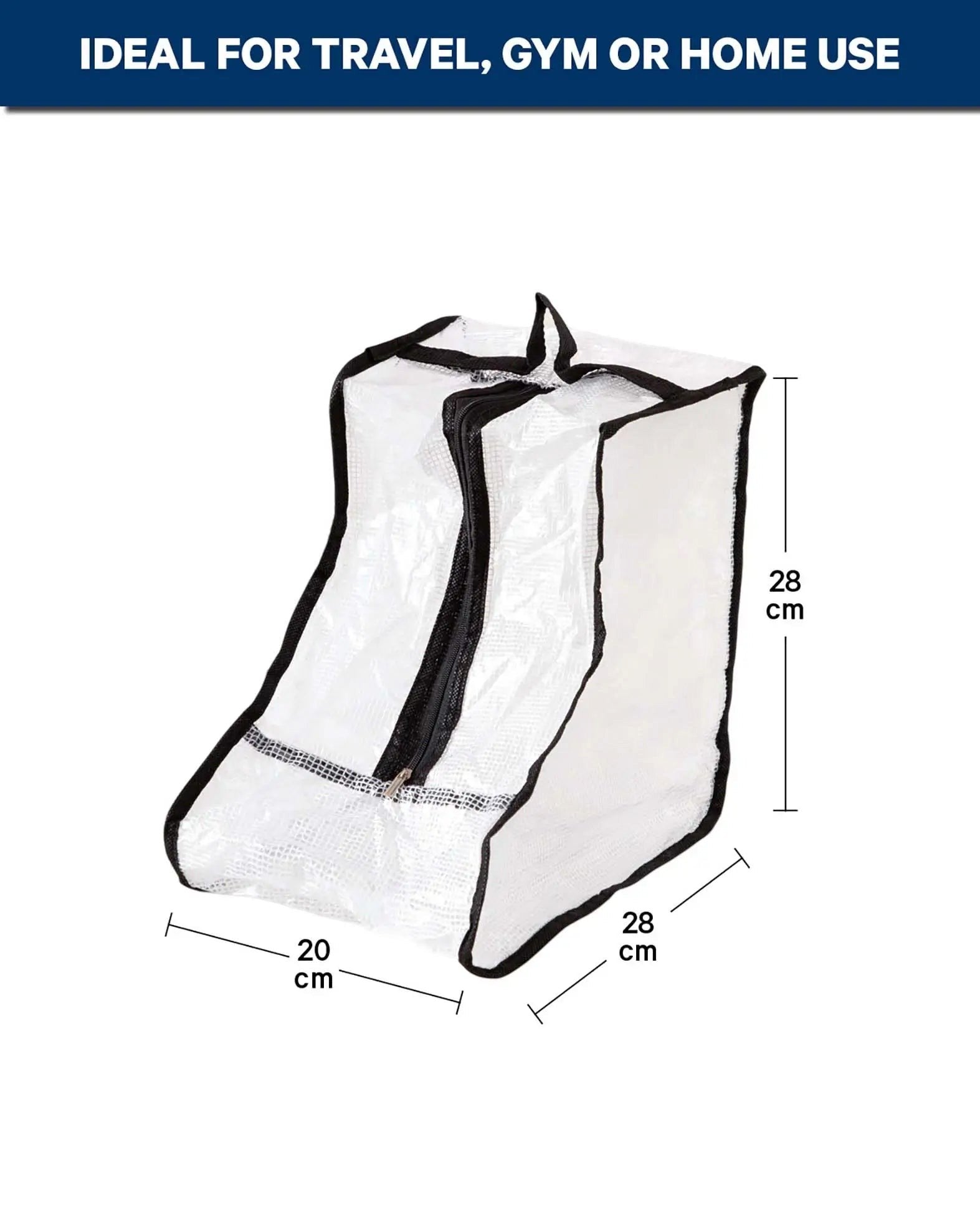 Schuhbeutel Aufbewahrung, Transparent, 28x28x20 cm
