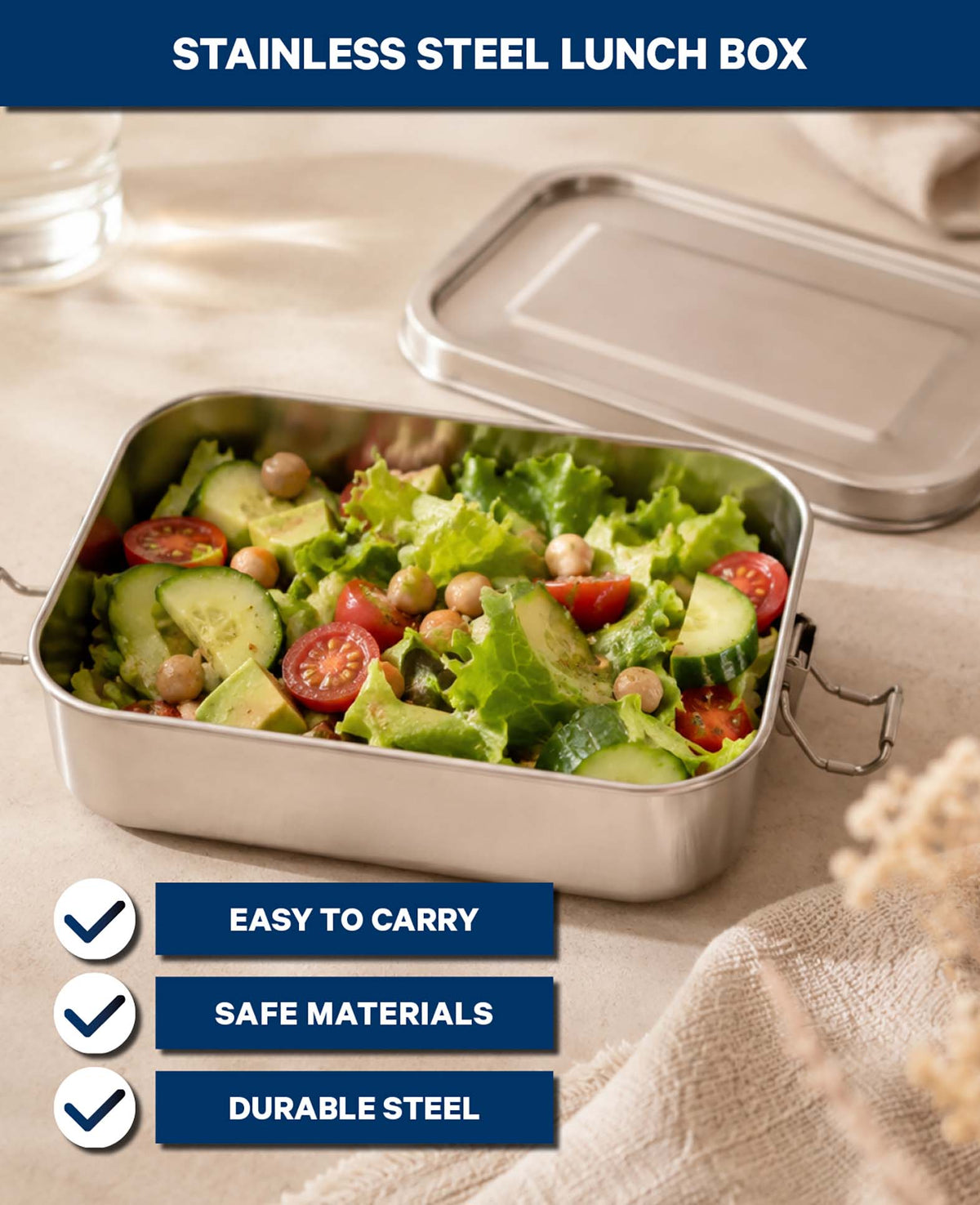 Edelstahl Lunchbox, 800 ml