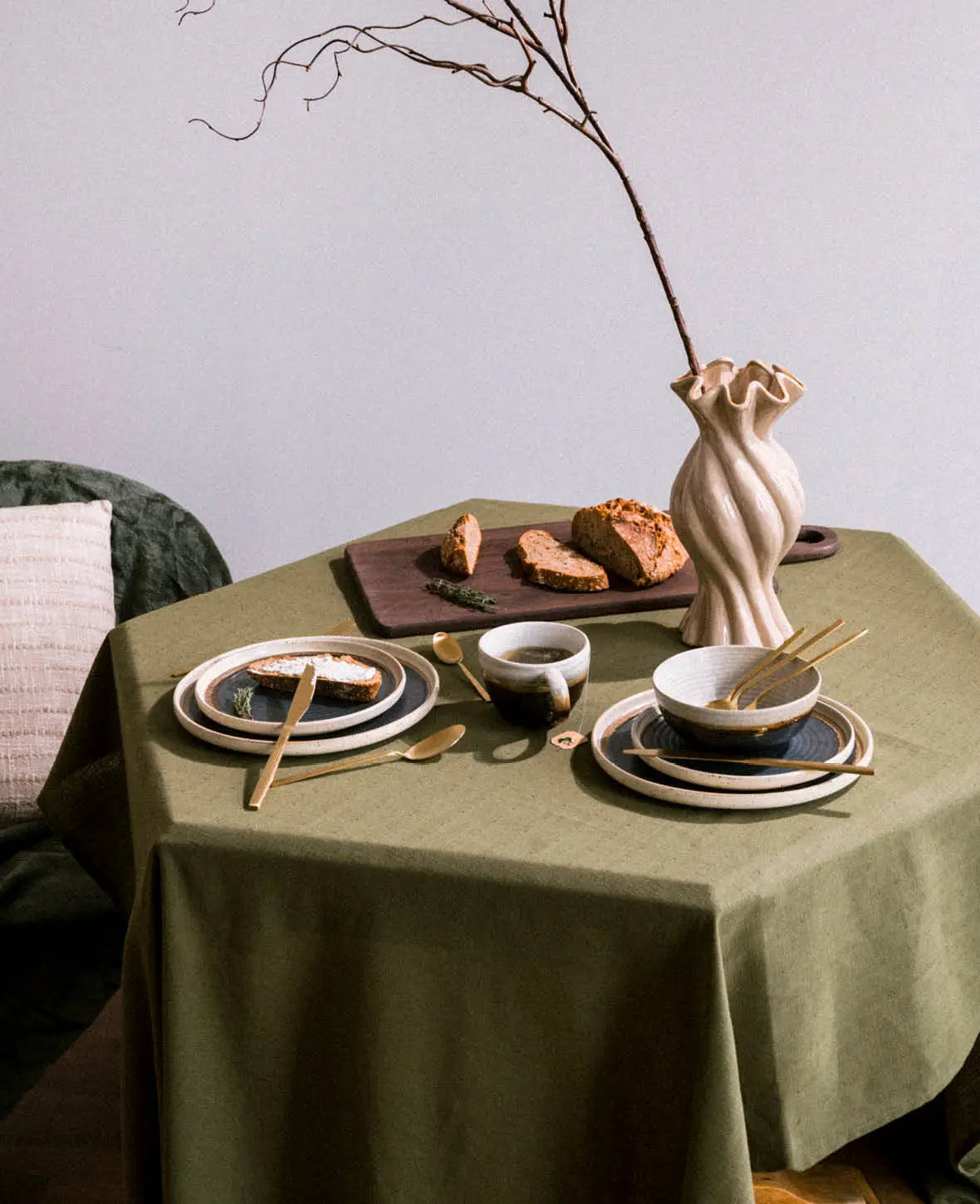Tablecloth, Green, 250 × 140cm