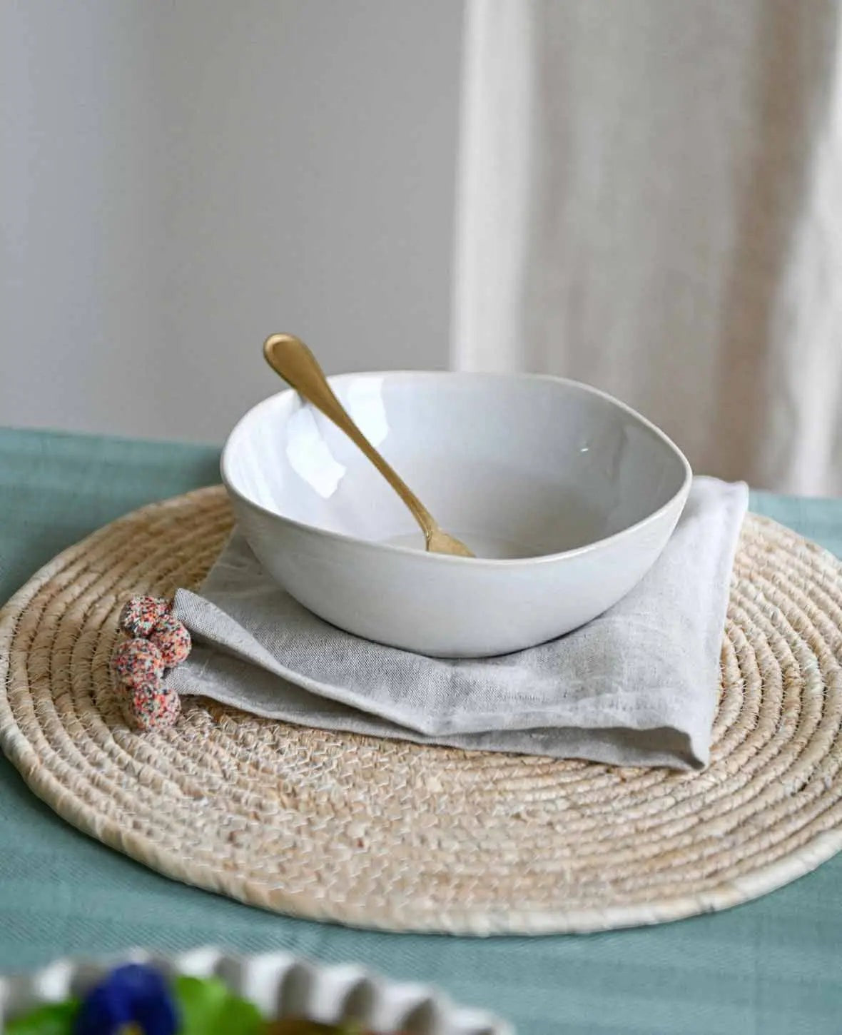 Rundes Tischset aus Rattan, Ø 38 cm