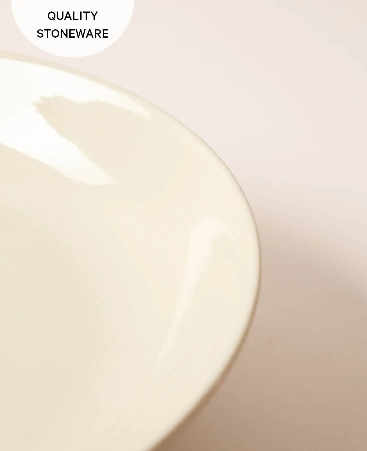Keramikschale mit Standfuss, Obstschale, Beige, Ø 30 cm