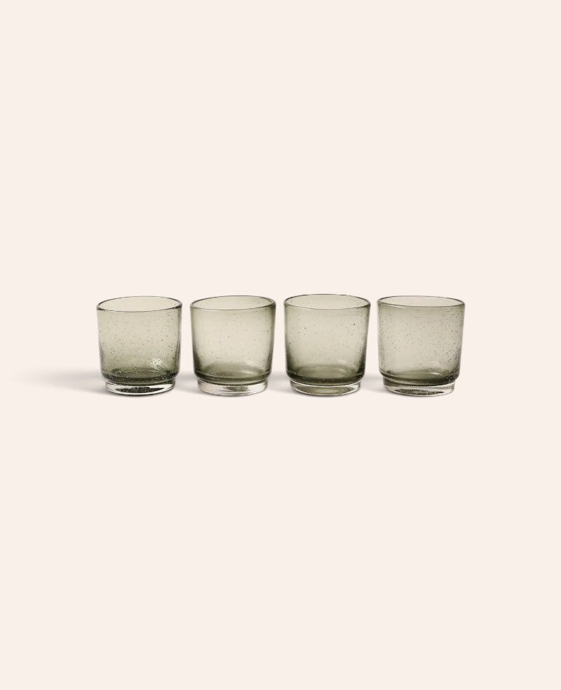 4er Set Trinkgläser "Orea", hellgrau, Ø 8.5 cm, 350 ml