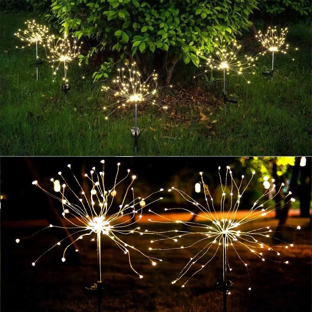 Outdoor LED Solar Gartenleuchte mit Erdspies - Warmweiss