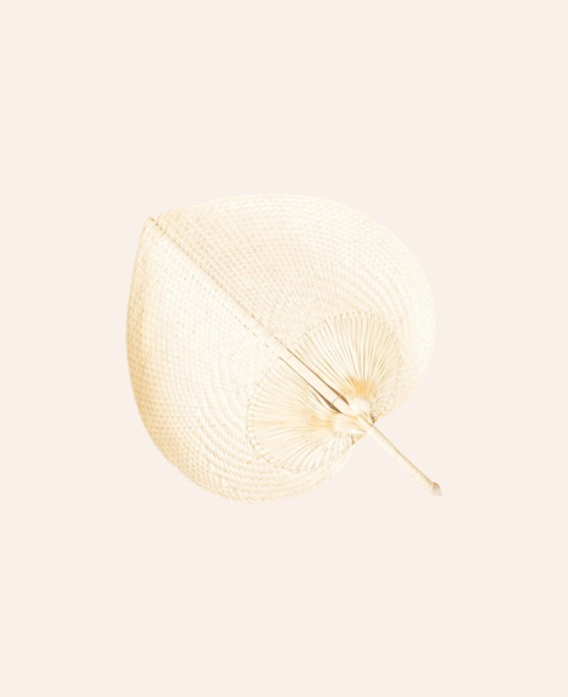 Deko Fächer aus Bambus in off-white, L 50 x B 56 x H 2 cm