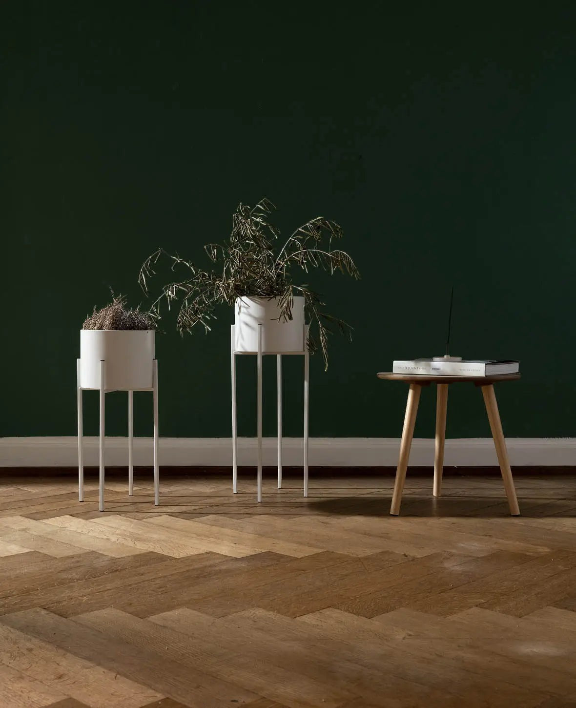 Runder Beistelltisch / Sofatisch / Holztisch aus hellem Holz, Ø 40 cm