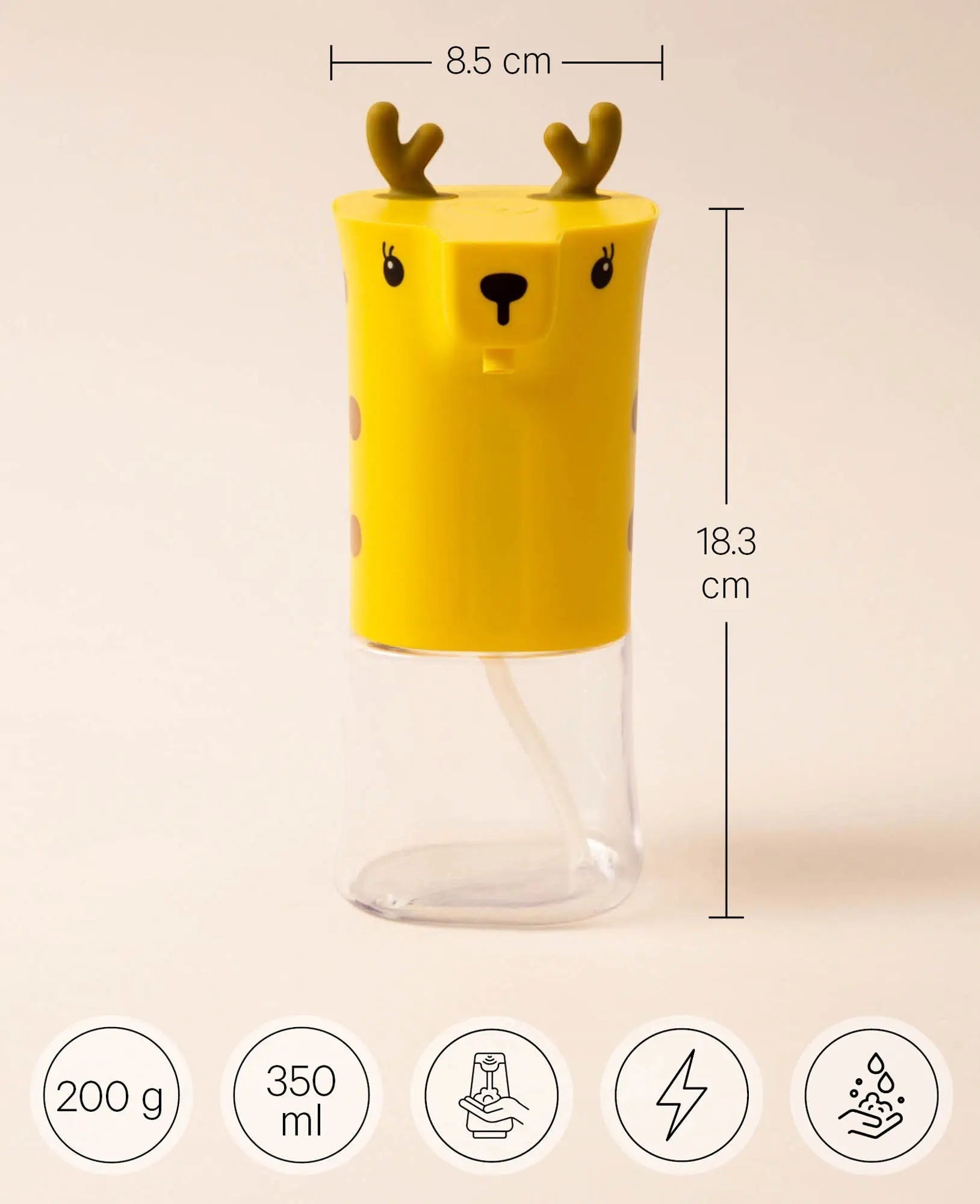 Automatischer Schaumseifenspender für Kinder, Giraffe