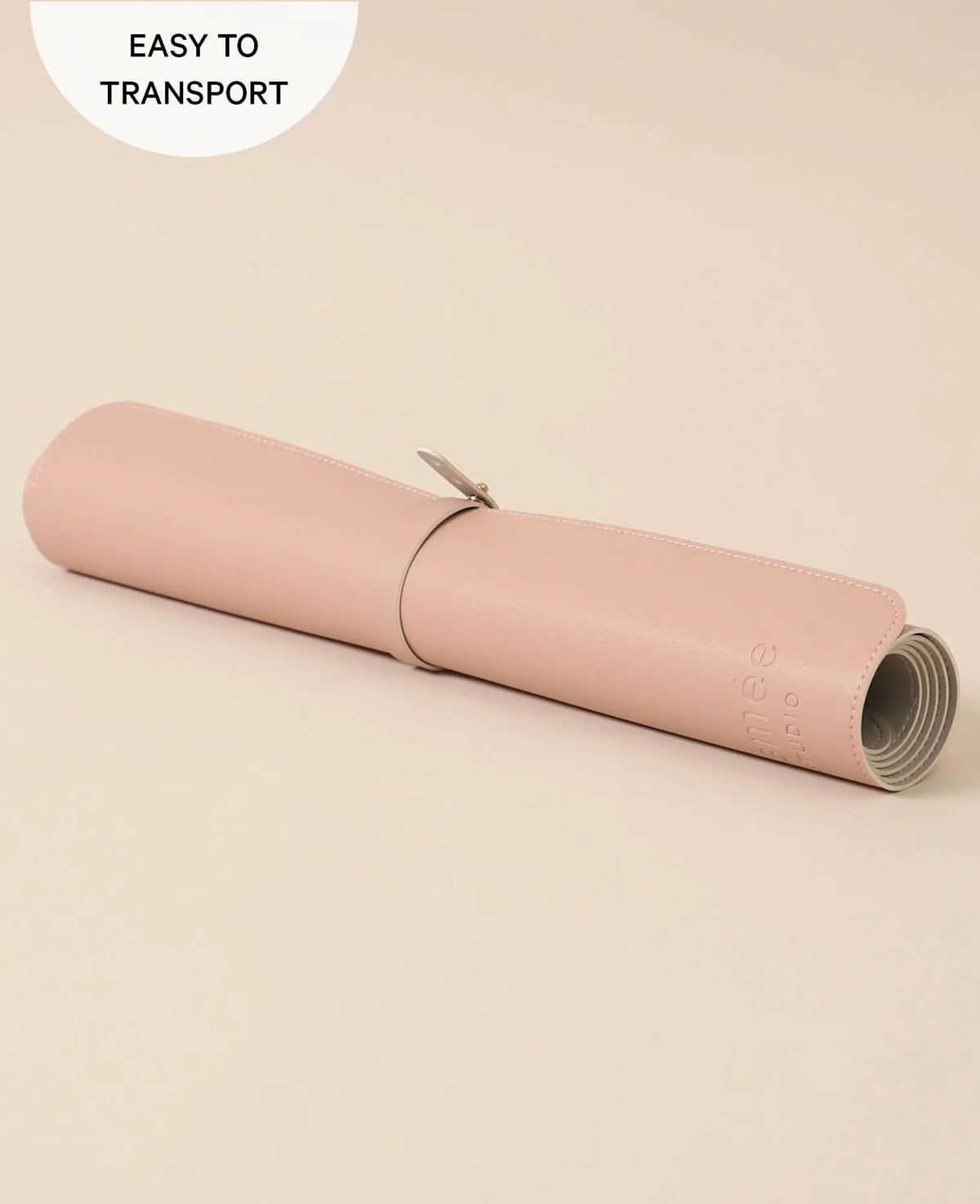 Schreibtischmatte aus veganem Leder in Rosa, mit rutschfester Unterseite, 80 x 40 cm