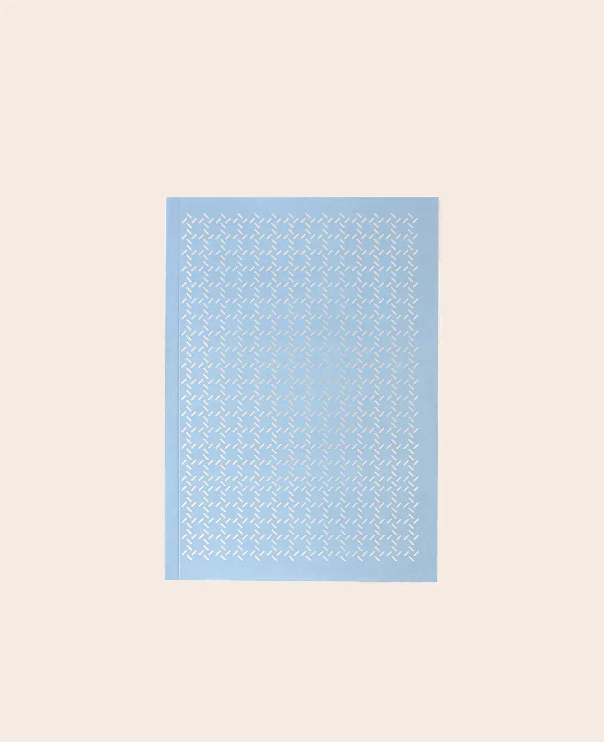 Notebook A5, Notizheft mit karierten Blättern in schlichtem gemusterten Design, Blaugrau, 80 g, 148 x 210 mm, 60 Blatt
