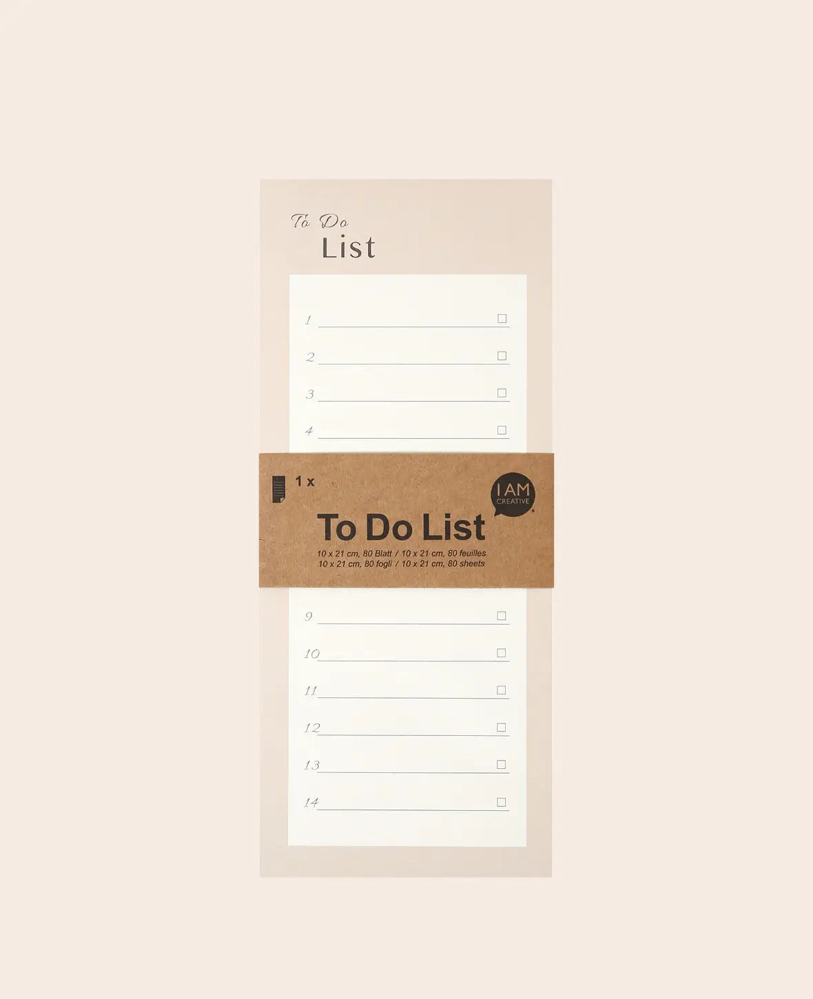 To Do Liste Rosa, Notizblock mit nummerierter Aufgabenliste und Extrafeld zum Abhaken, Blätter können herausgelöst werden 10 x 21 cm, 80 Blätter