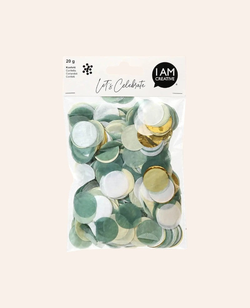 Mintfarbener Konfetti Mix, 20g