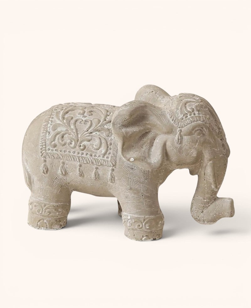 Elefant aus Beton, 20 x 9.5 x 12.5 cm