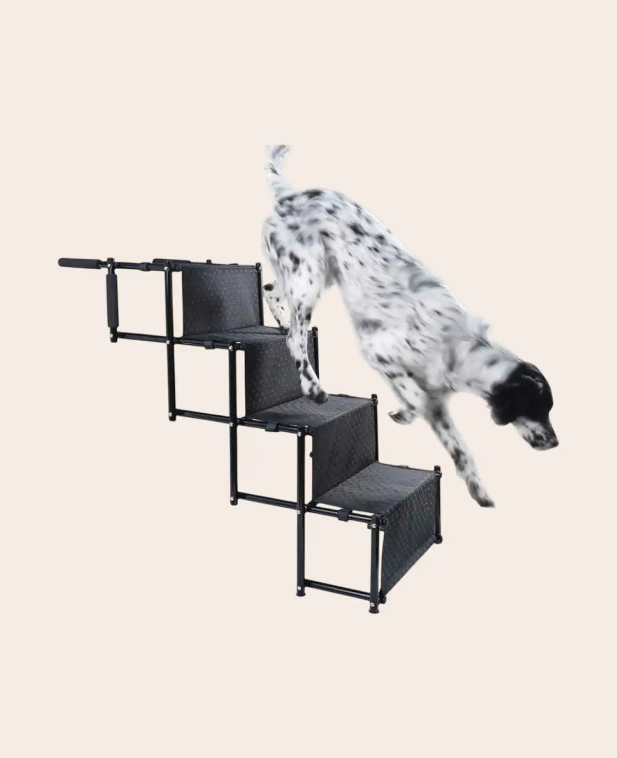 Faltbare Hundetreppe Auto Einstieghilfe Tragbare Hunde Rampe - Schwarz