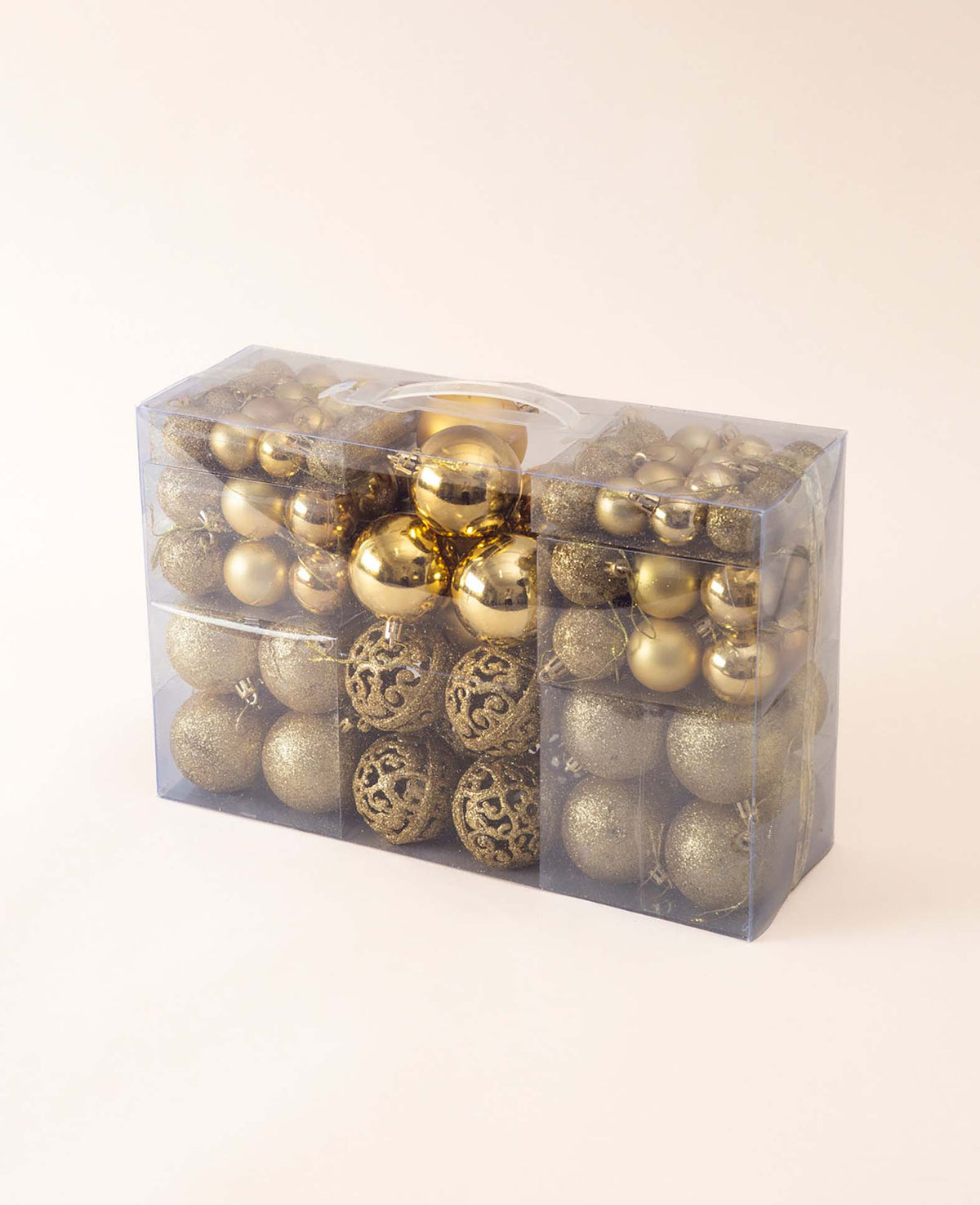 Christbaum Schmuck Weihnachtskugeln - Gold, 100 Stk.