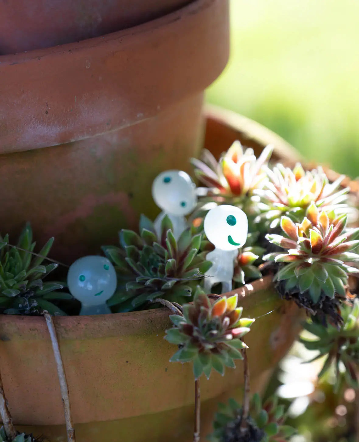 Fluoreszierende Alien Figuren Leuchtende Garten Deko, Grün, 10 Stk.