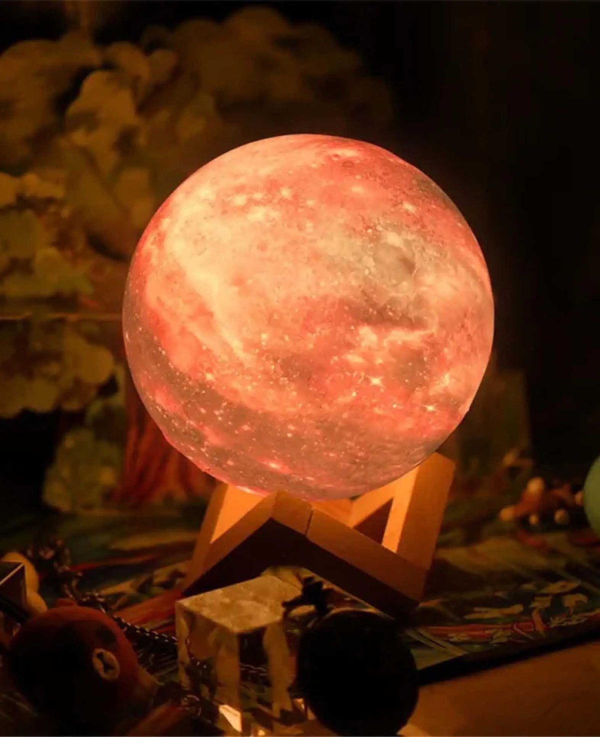 3D LED Mond Lampe, Beleuchtung mit Touch