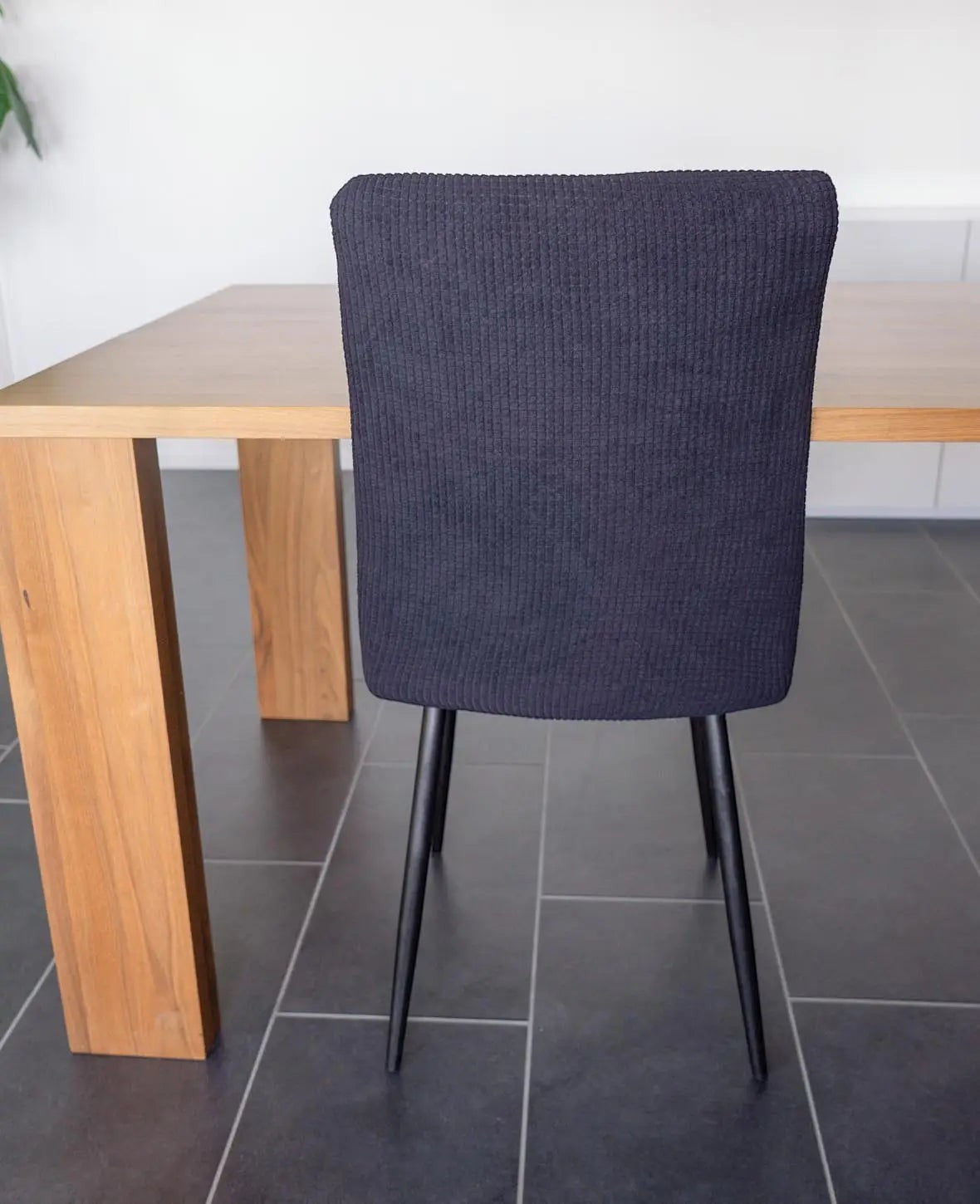 (35x60cm) Stretch Stuhl Überzug Home Deko Moderne Stuhlhusse - Schwarz