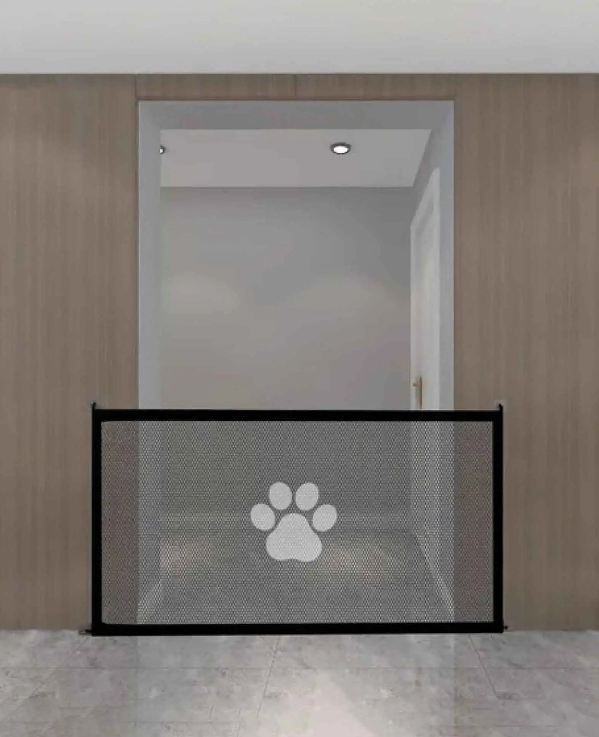 Nylon Hunde Schutzgitter Netz Tür / Treppen Barriere - Schwarz,78x180cm