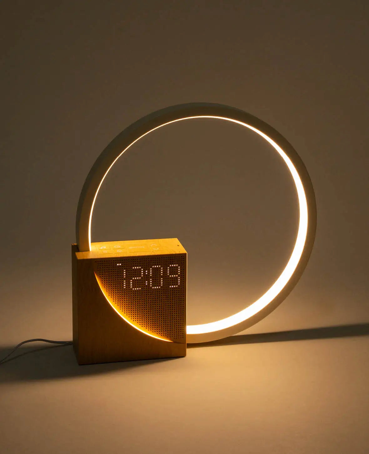 Wake Up Licht USB Wecker Dimmbares Touch Control Nachtlicht, Ø23cm
