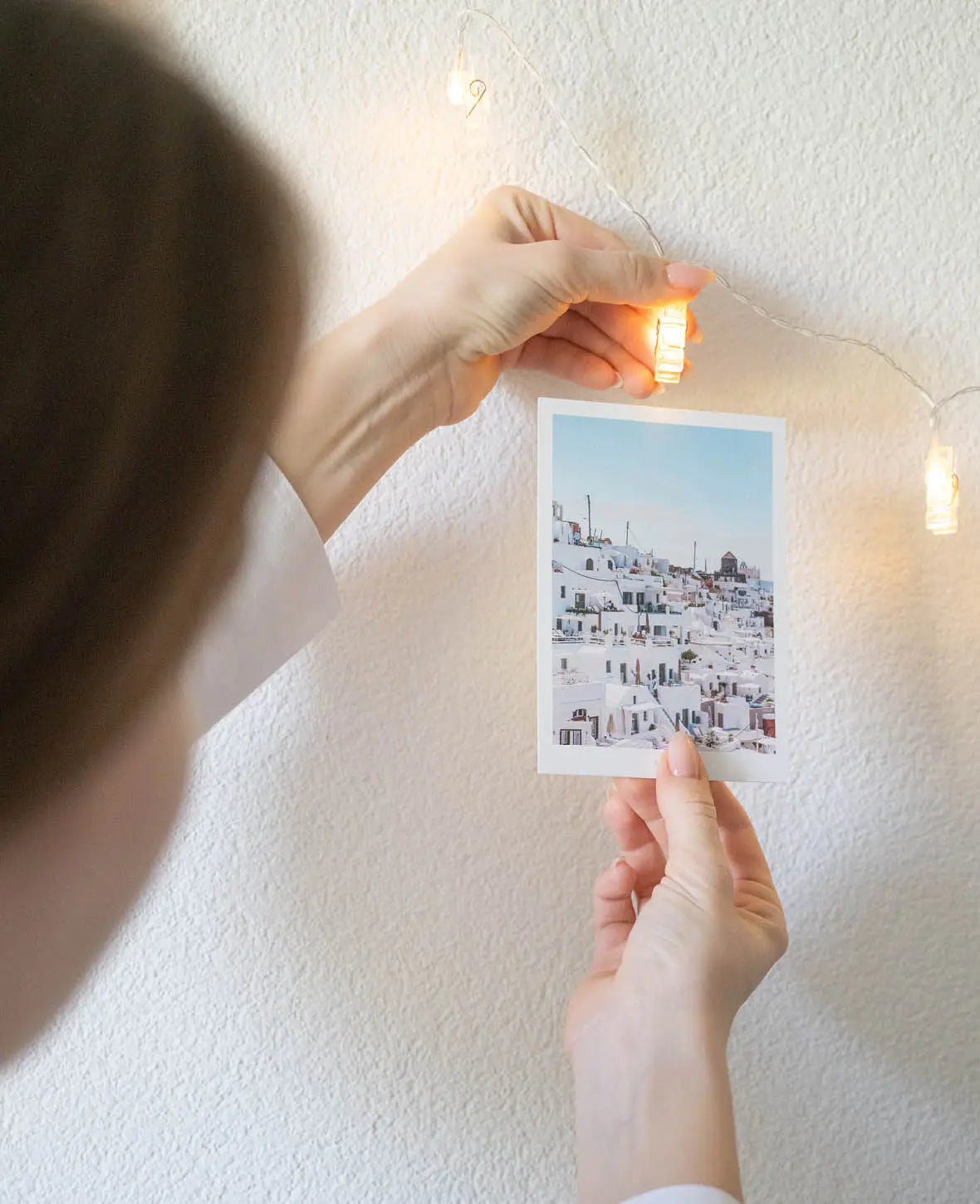 LED Lichterkette mit Foto Clips / Klammern (Batteriebetrieben) - Warmweiss, 2.2 m