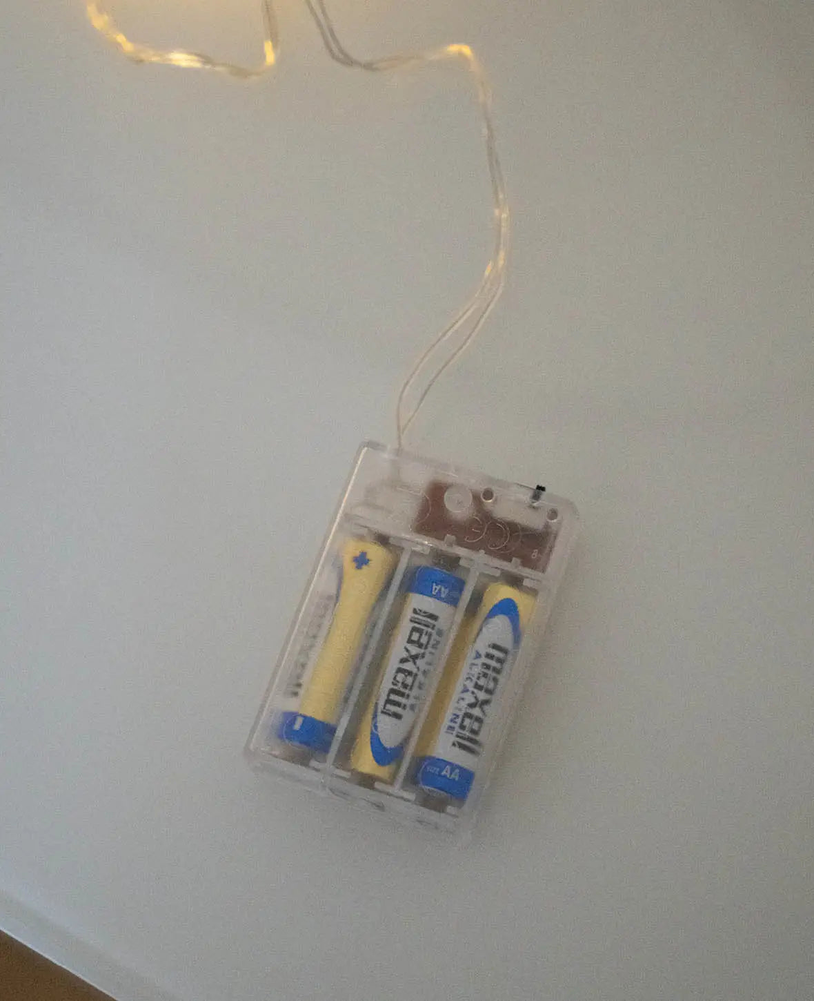 20 LED's Deko Lichterkette Feder Beleuchtung Batteriebetrieben, Weiss, 3m