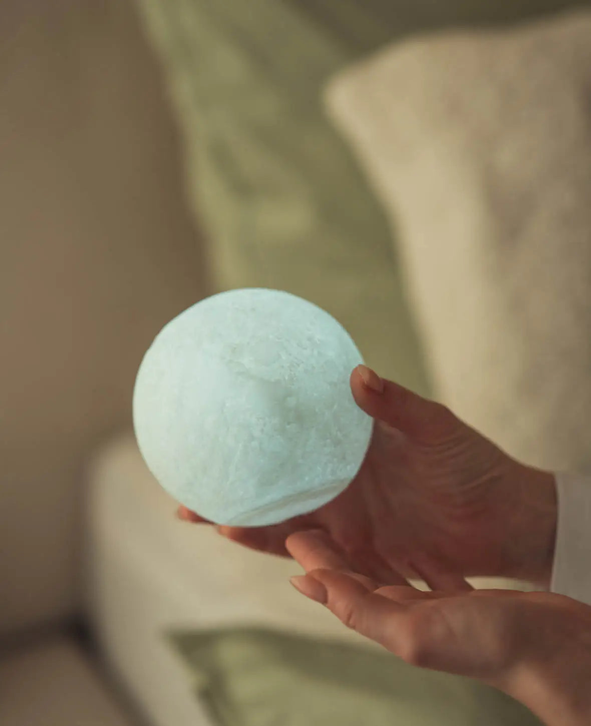 Mond Lampe, Kabellos und aufladbar, mit Touch Control