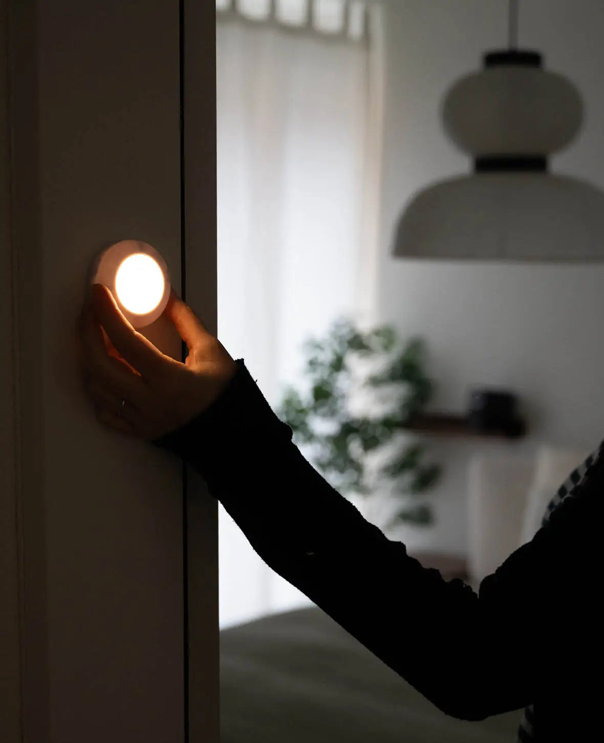 Kabelloses RGB LED Licht Nachtlicht mit Touch Control/Fernbedienung, Weiss
