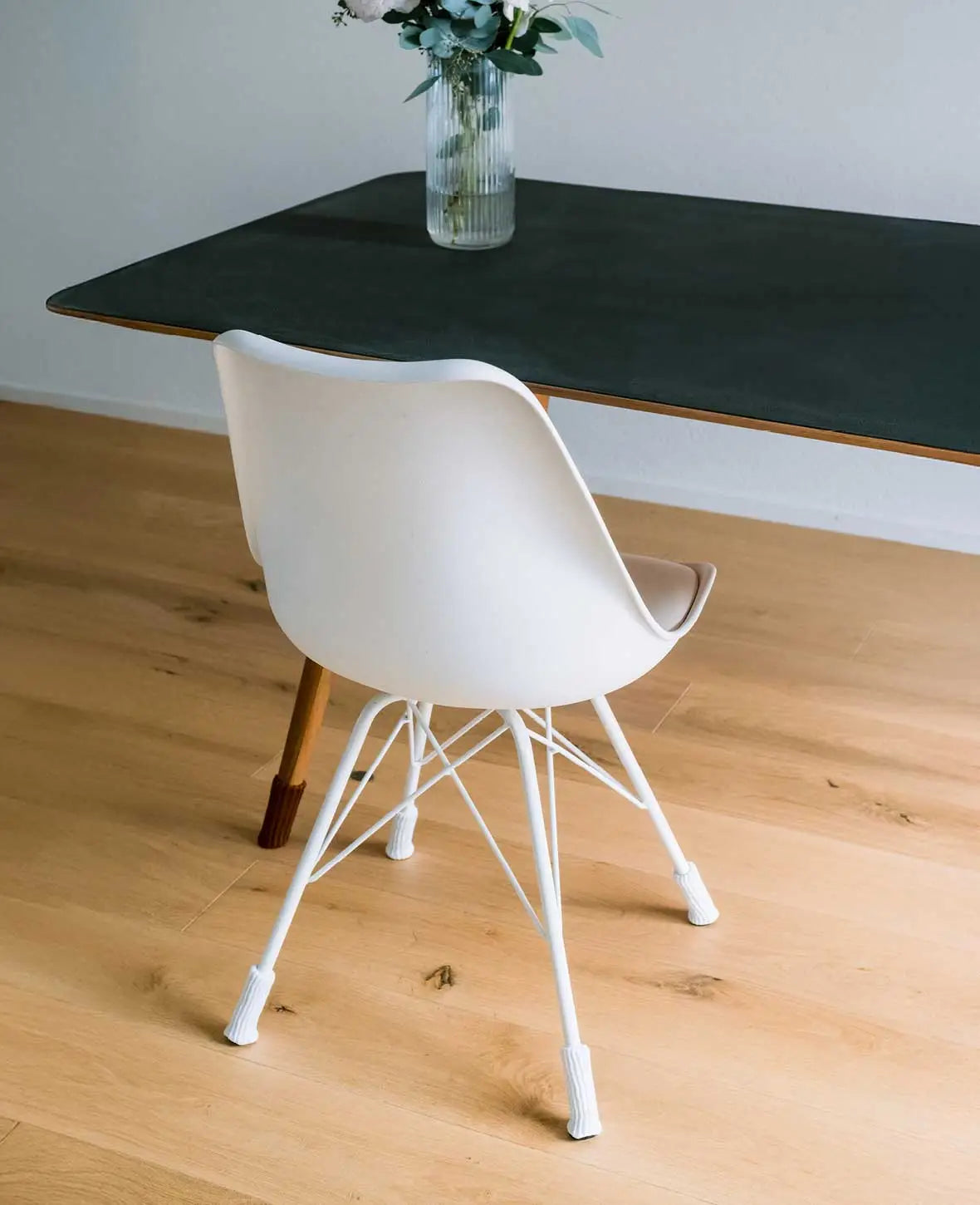 (4er) Stoff Stuhlbein Stulpen Schutz – Weiss