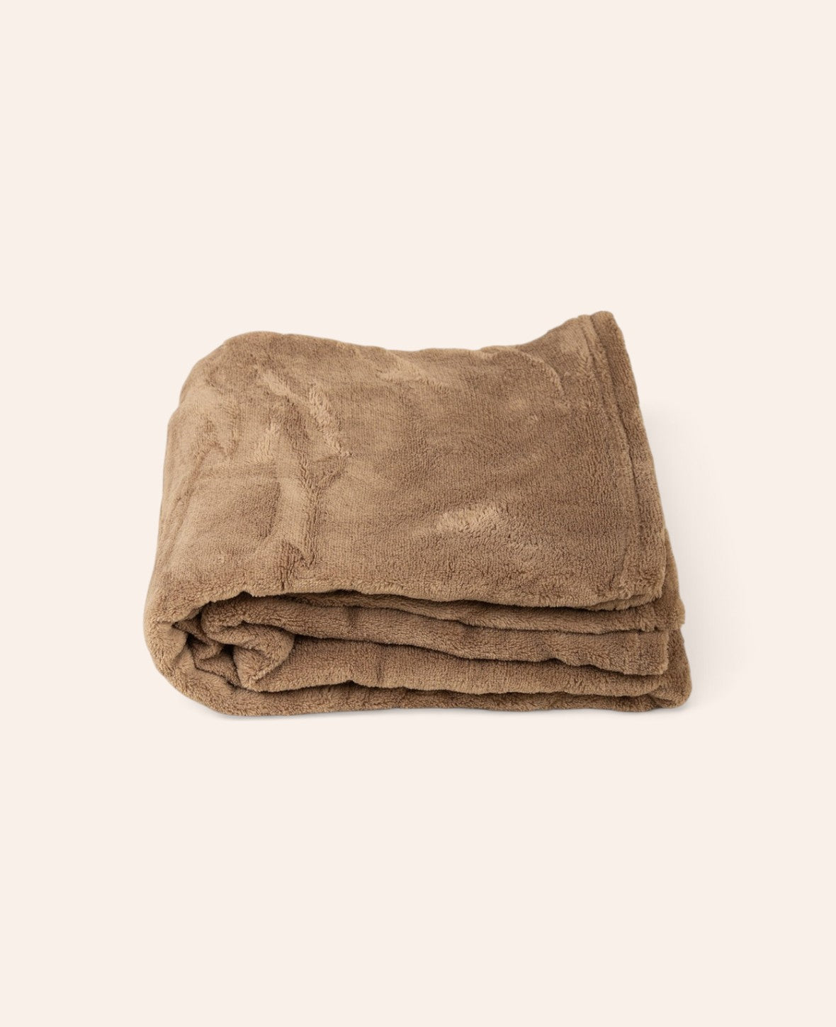 Esmée braune, weiche Coral-Fleecedecke aus Polyester, 125x150 cm, ideal als kuschelige Wohndecke für Sofa und Bett
