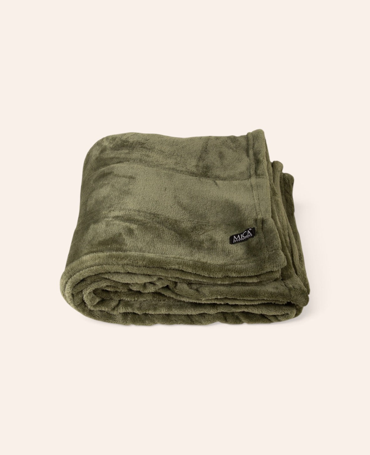 Esmée weiche, dunkelgrüne Fleecedecke aus Polyester, perfekt zum Einkuscheln auf dem Sofa oder Bett.