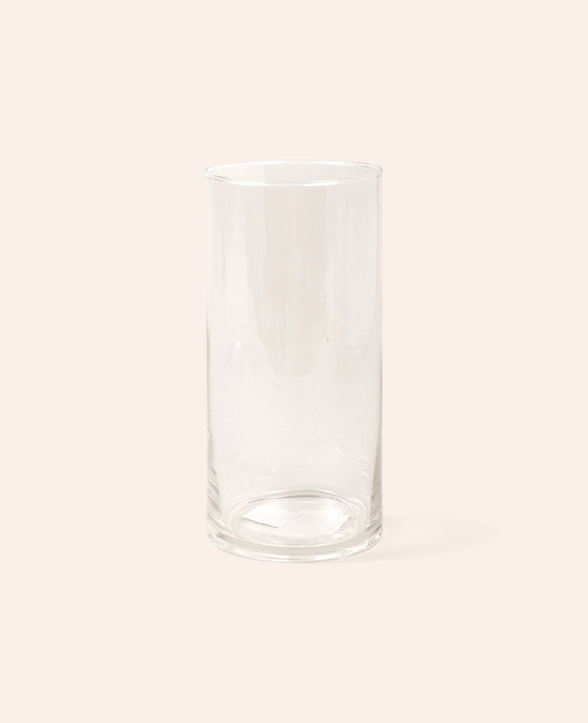 Esmée Carly Glasvase in zylindrischer Form aus klarem Glas, 19 cm hoch, zeitloses Design für Blumen und Dekoration