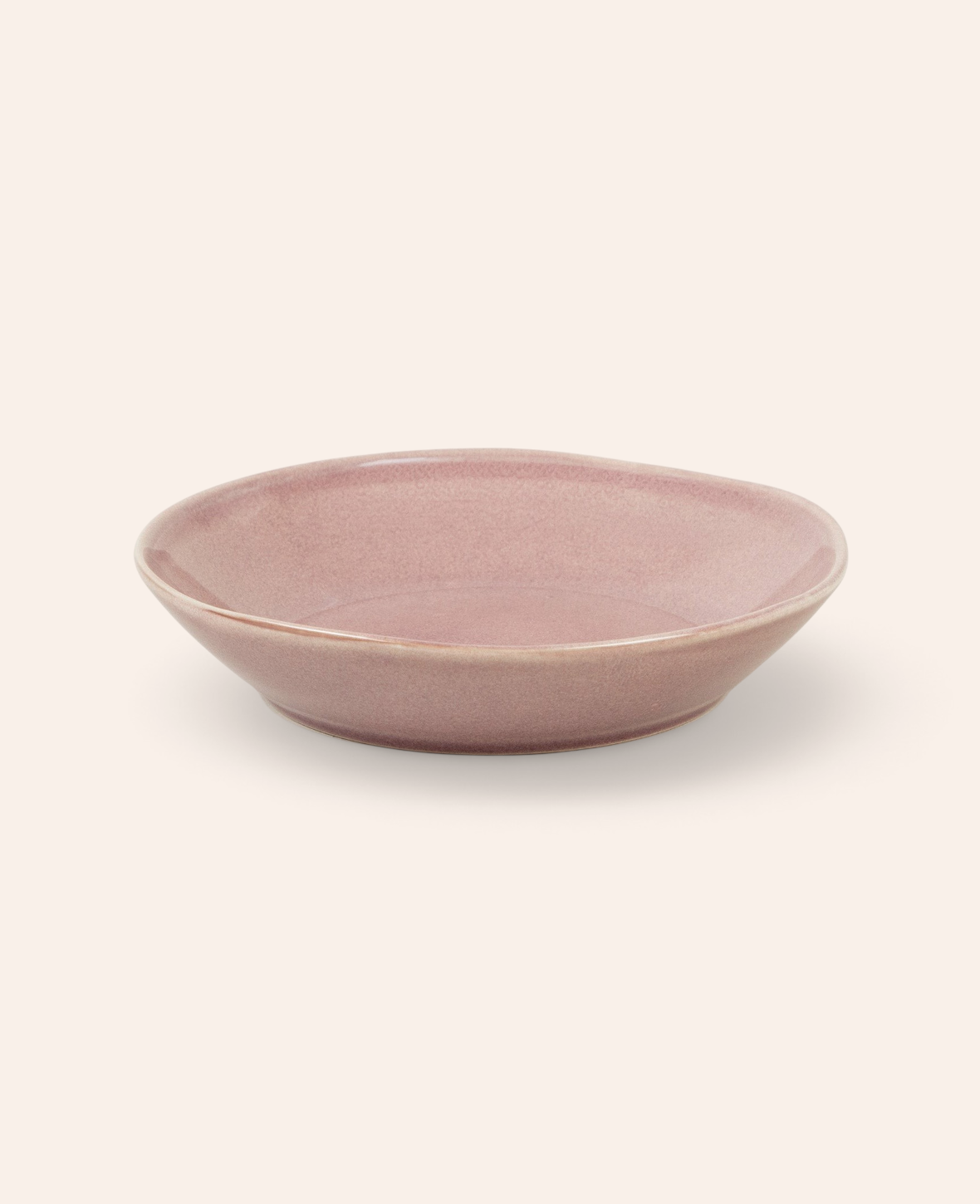 Esmée handgefertigte violette Steingutschale mit 23 cm Durchmesser für Pasta und Suppen
