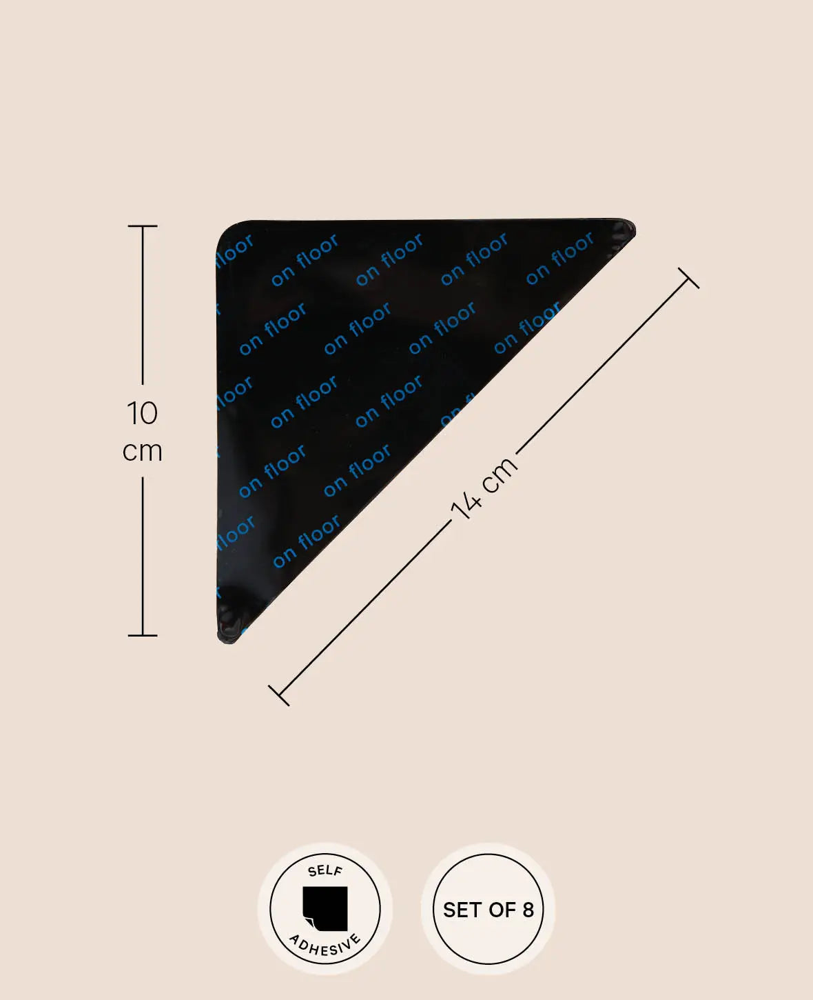 Antirutsch Pads für Teppich, 8 Stück