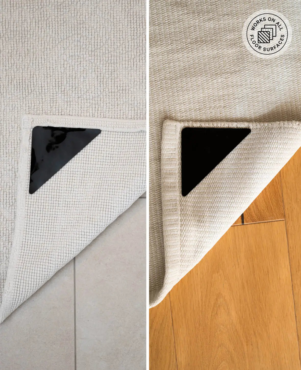 Antirutsch Pads für Teppich, 8 Stück