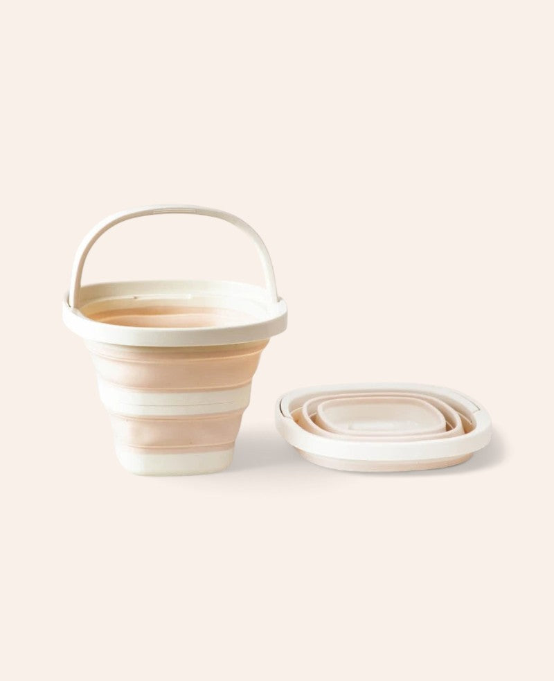 Faltbarer Eimer, 5L, beige