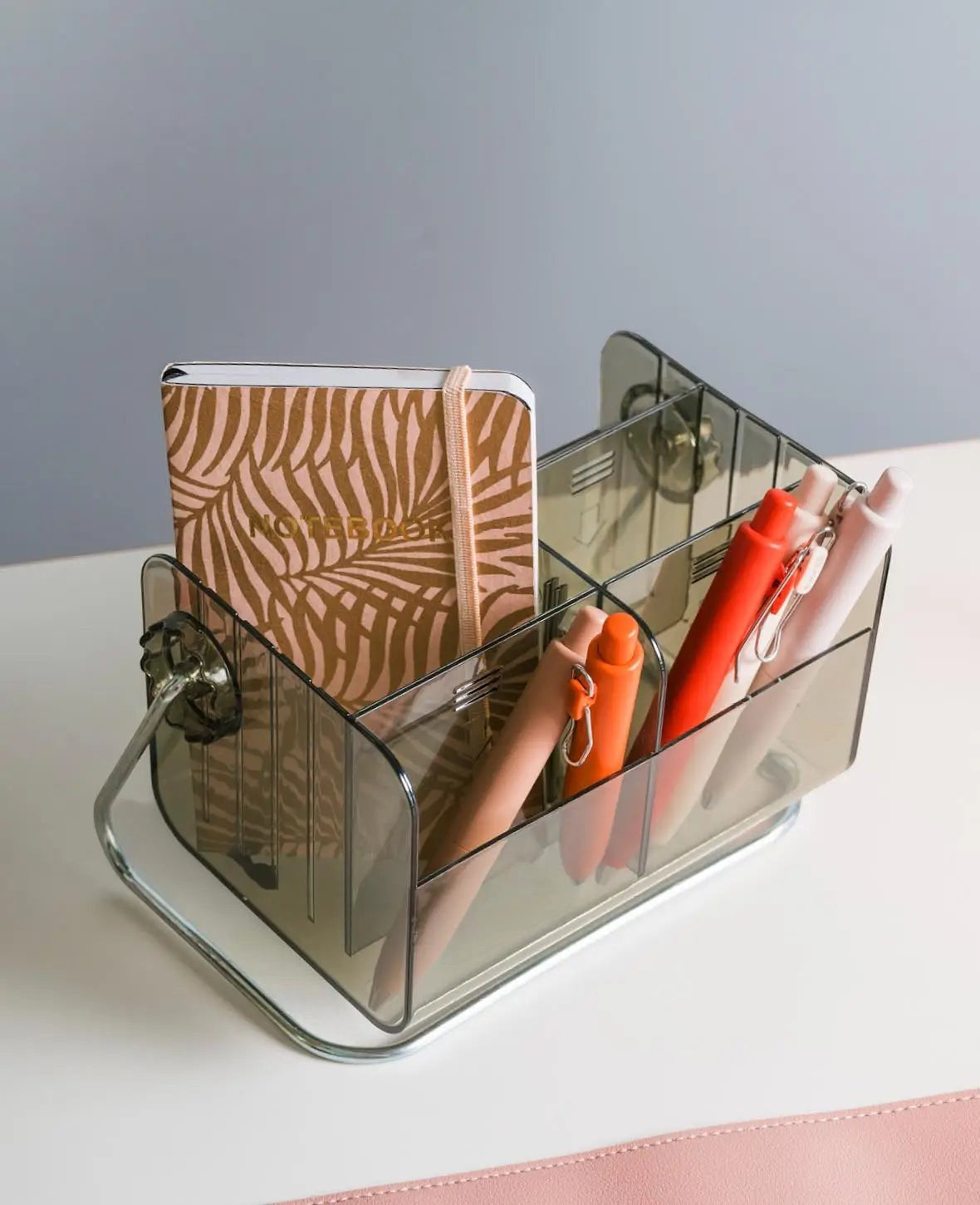 Verstellbarer Acryl Organizer im Retro Look, Grün