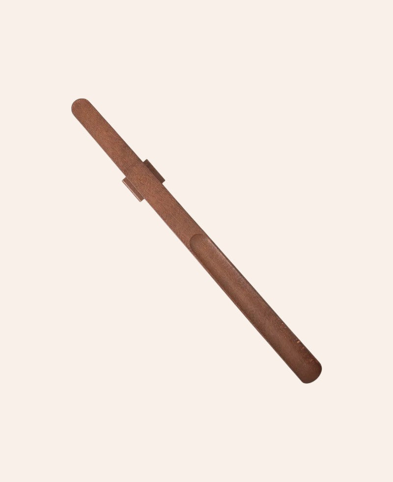Magnetischer Schuhlöffel in Walnuss Optik, 55 cm
