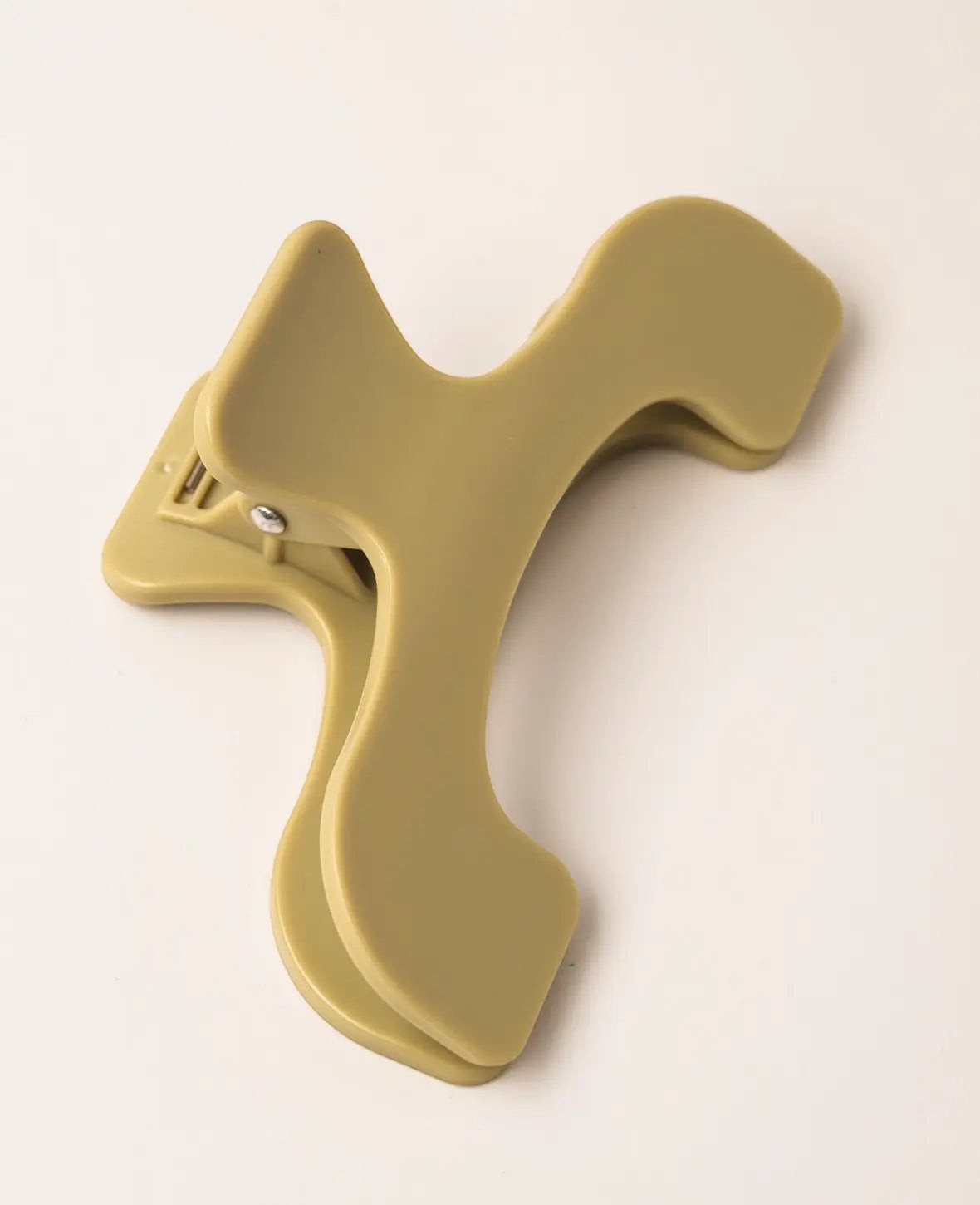 2er-Set Buchklammern mit Feder, 12,2 × 7 cm, transparent/grün