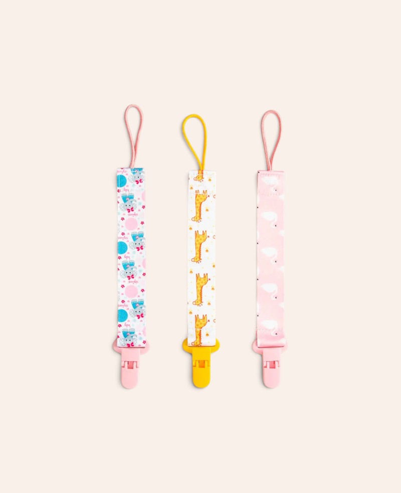 Nuggikette Set Zoo, 3 Stück, 26 x 2.5 cm, 3 Stk.