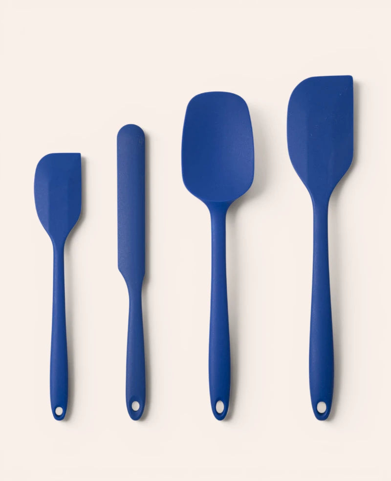 Küchenset, Teigschaber, Blau, Silikon, BPA frei, 4 Stk.