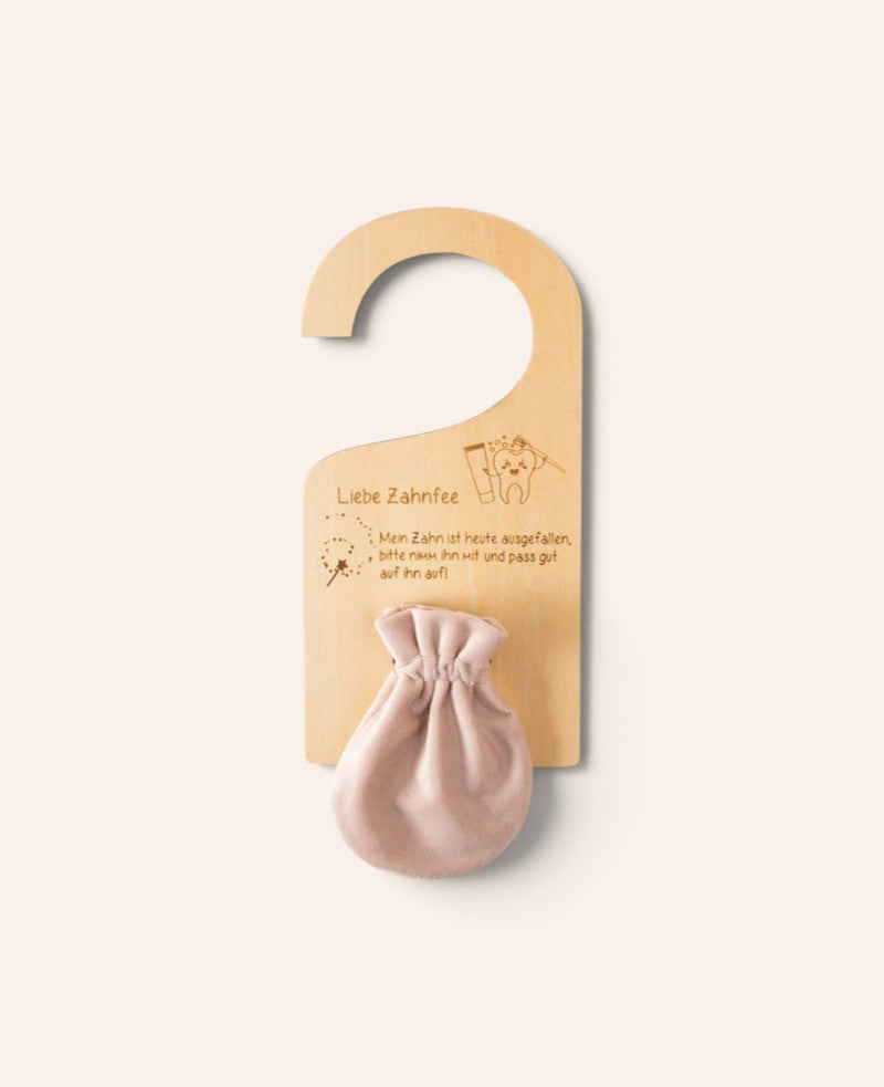 Zahnfee Türhänger Set, Rosa, 10 x 20 cm