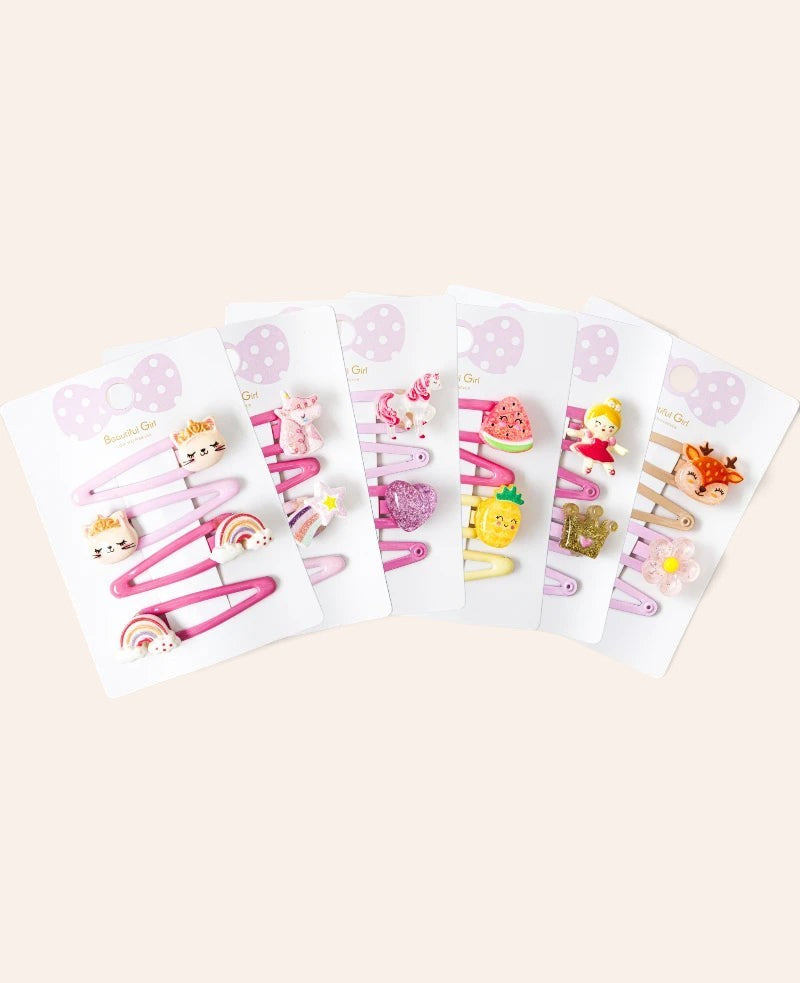 Mädchen Haarspangen Set, 24 Stk.