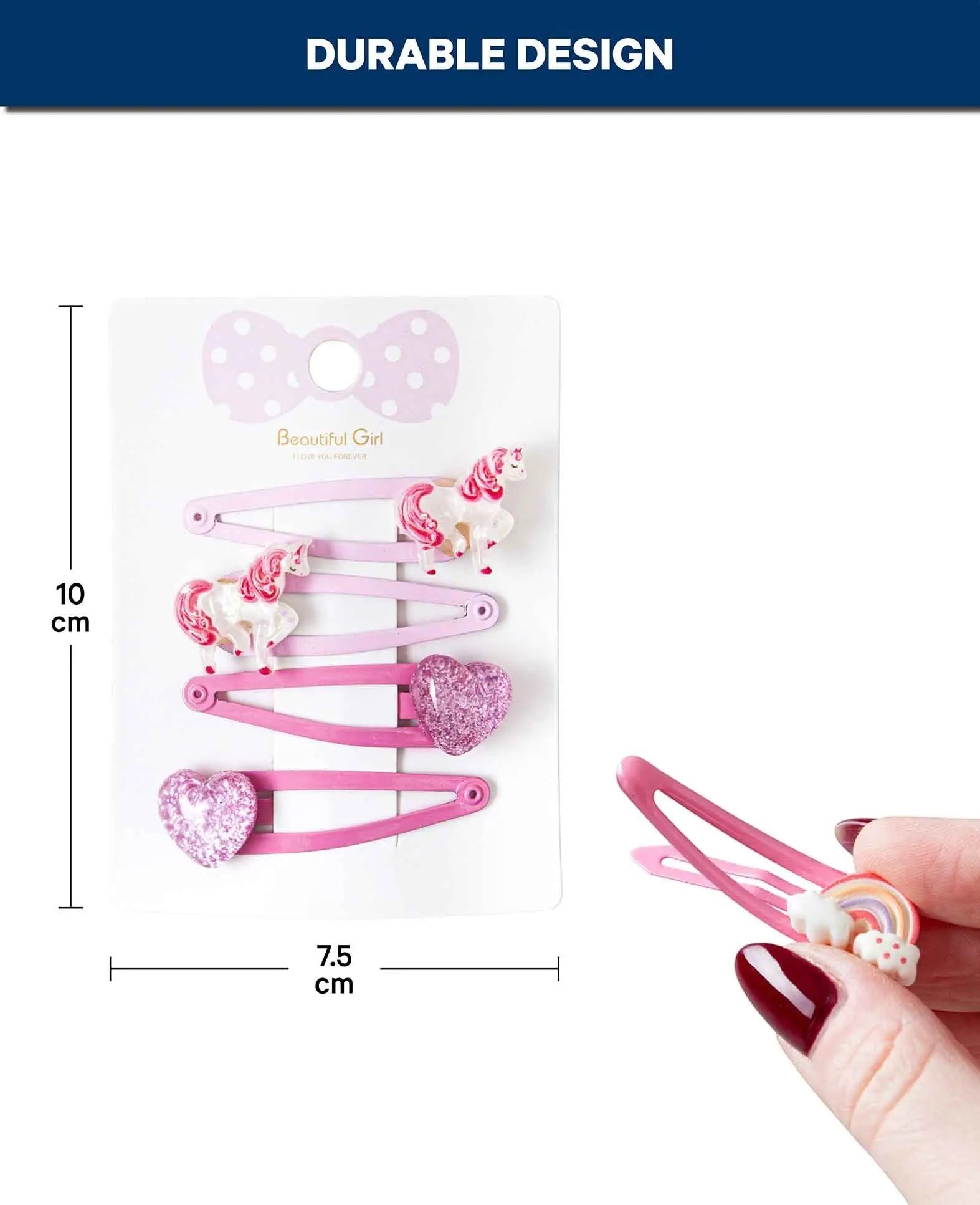 Mädchen Haarspangen Set, 24 Stk.