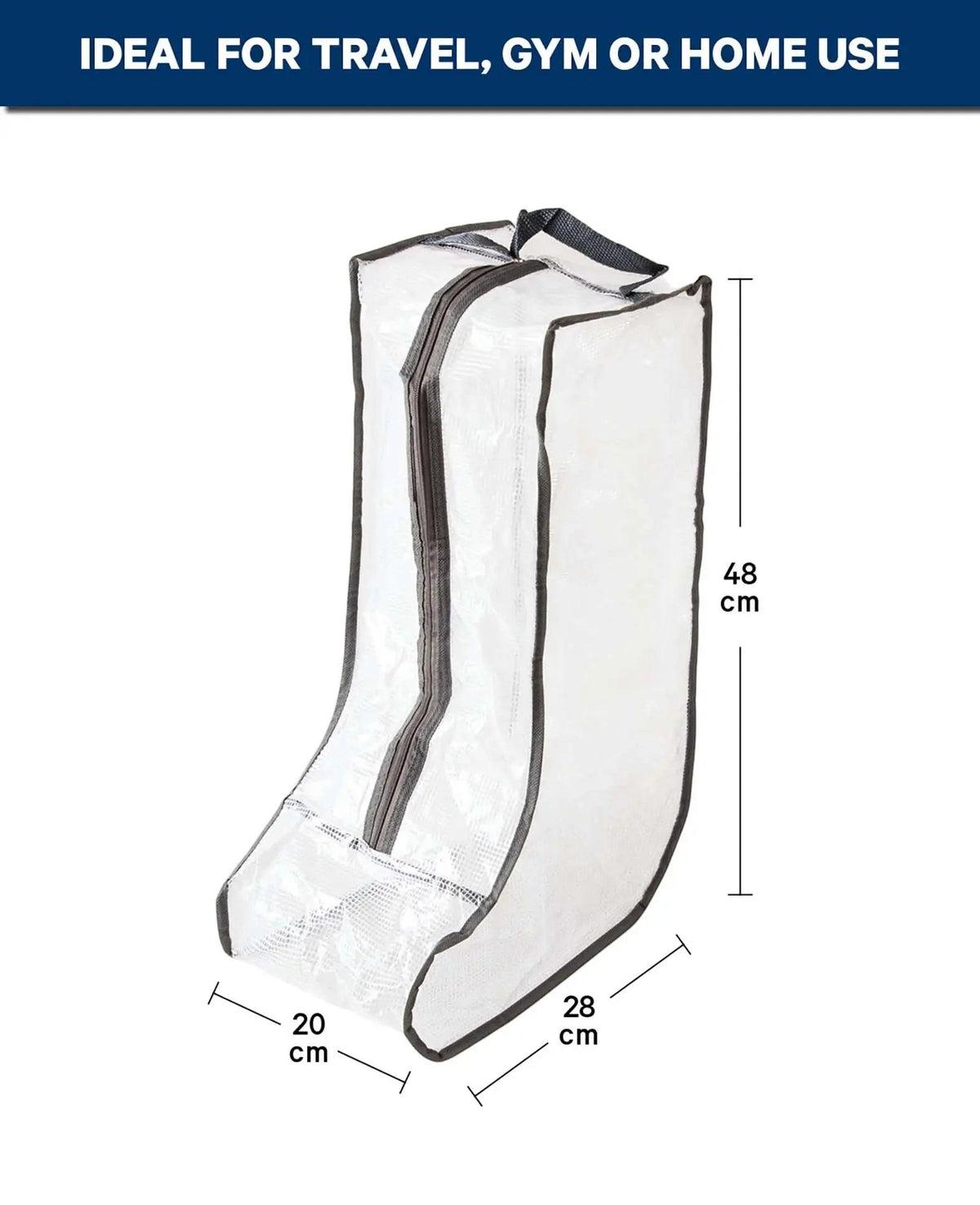 Stiefelbeutel Aufbewahrung, Transparent 48x28x20 cm