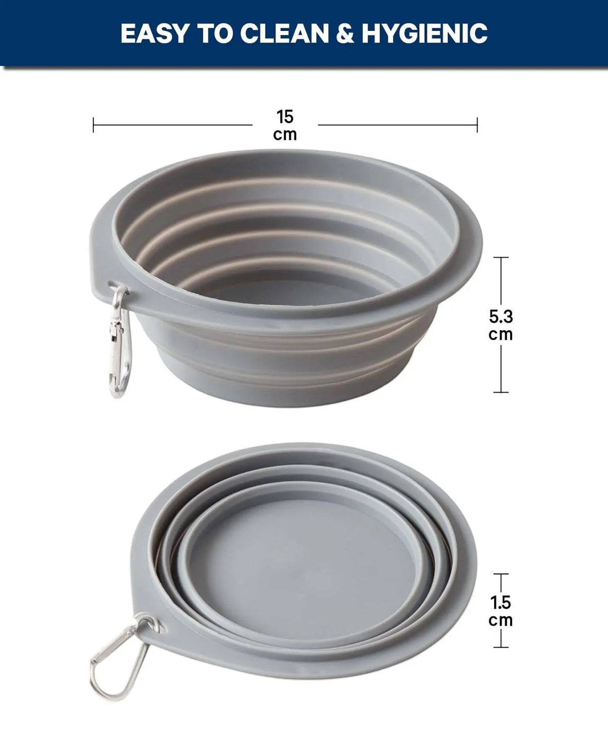 Faltbarer Futternapf Hund / Katze, Silikon, Assortiert