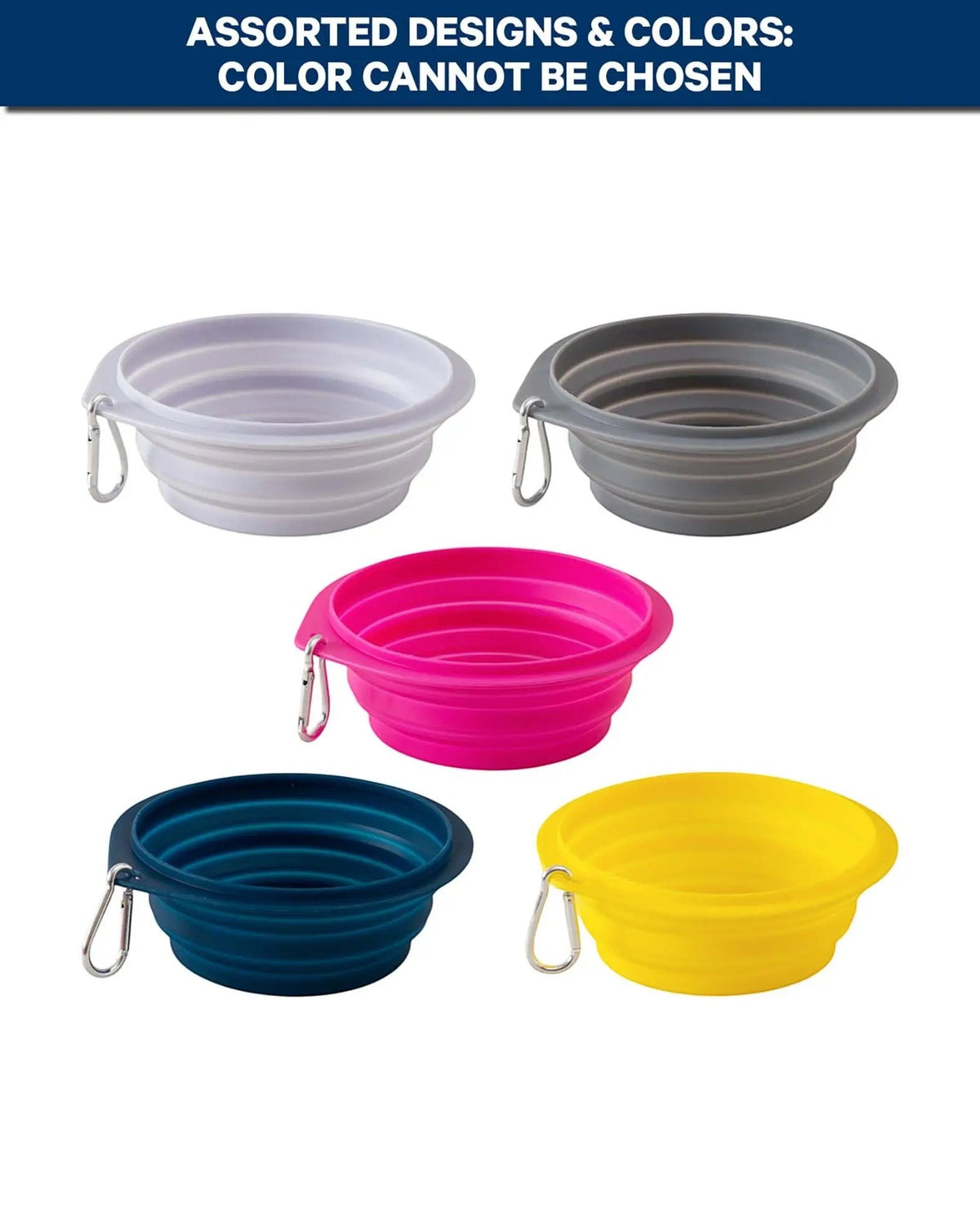 Faltbarer Futternapf Hund / Katze, Silikon, Assortiert