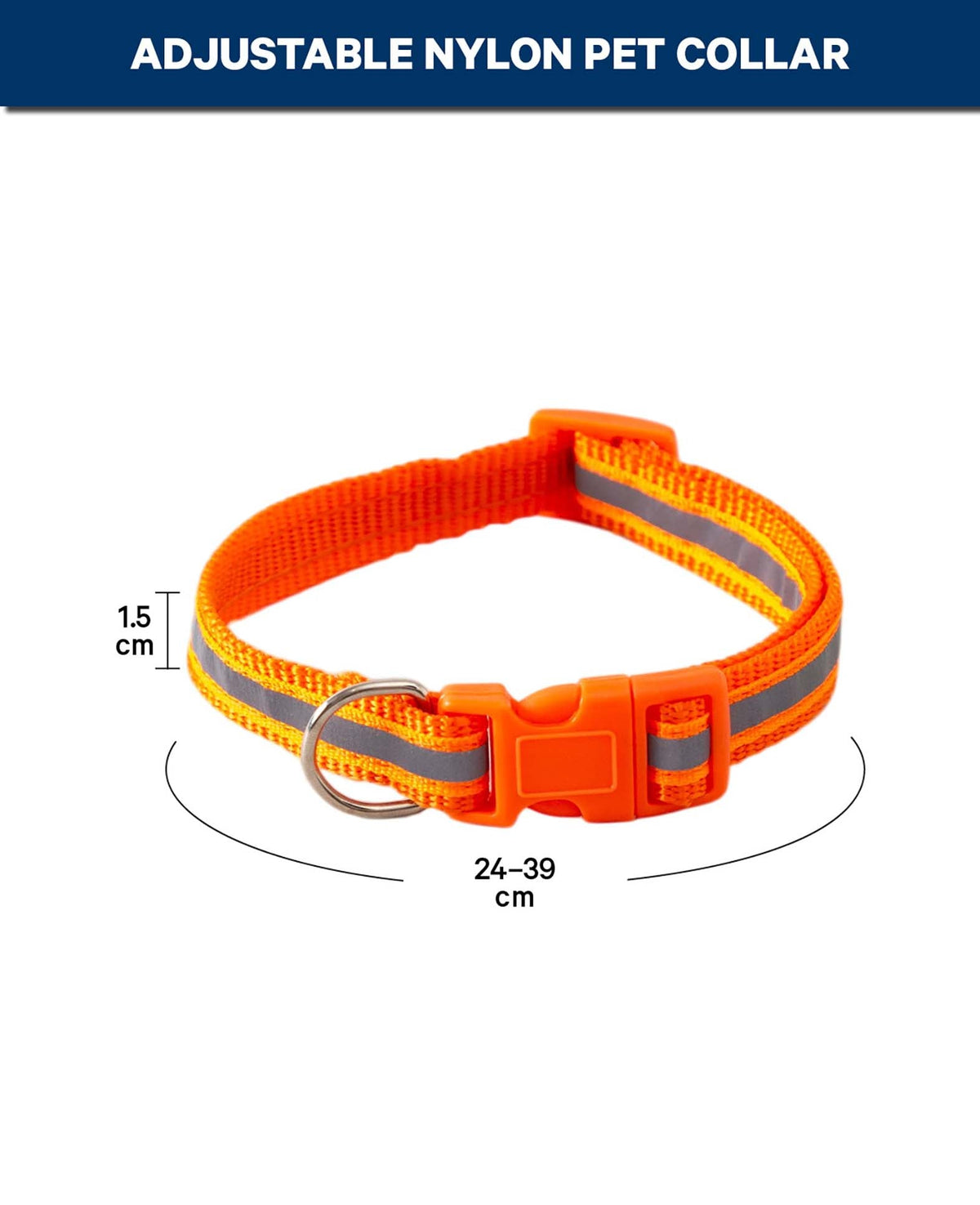 Reflektierendes Hunde- & Katzenhalsband, Orange